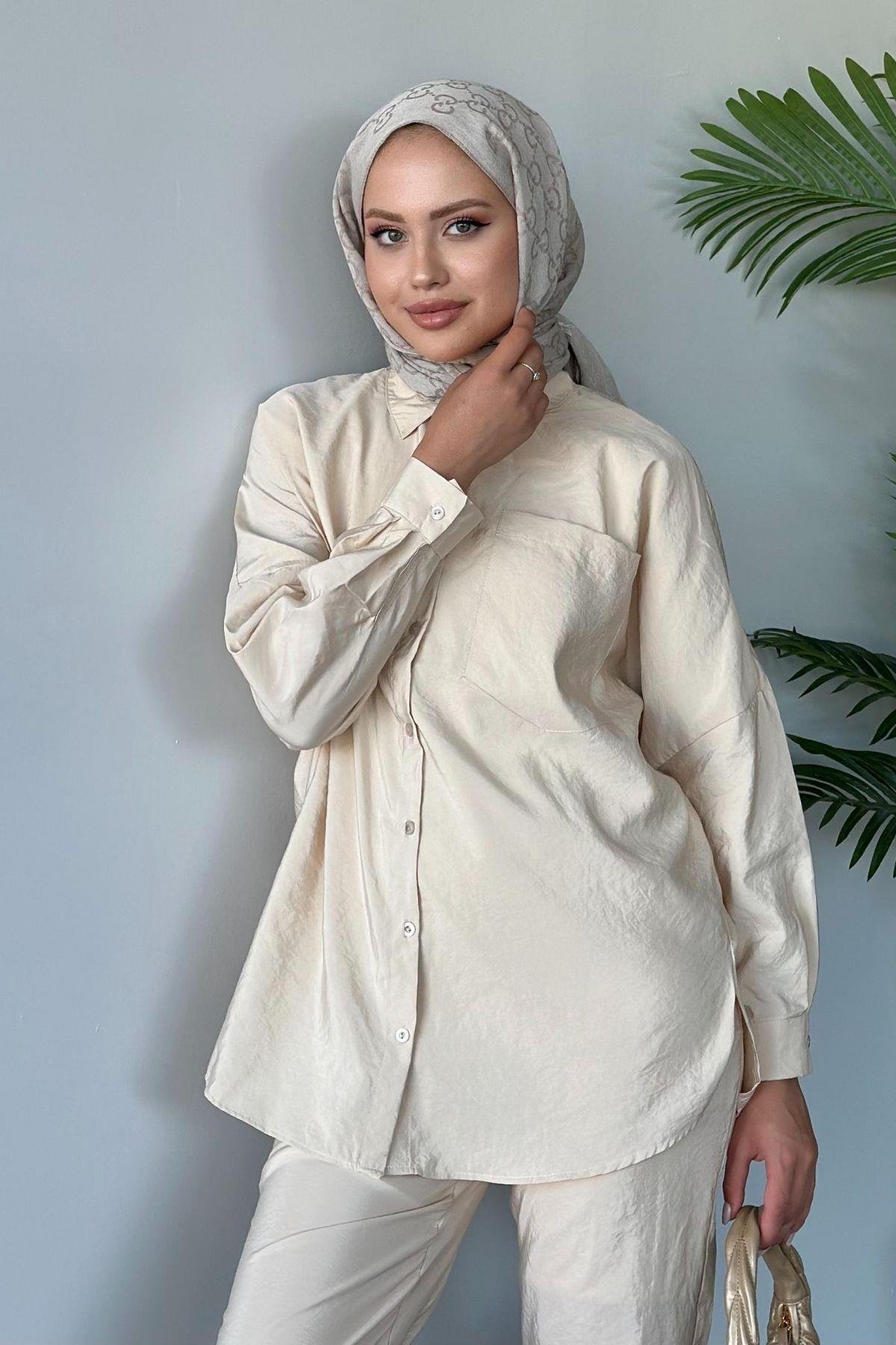 Moss Pantolonlu Takım Bej, Fiyatları 