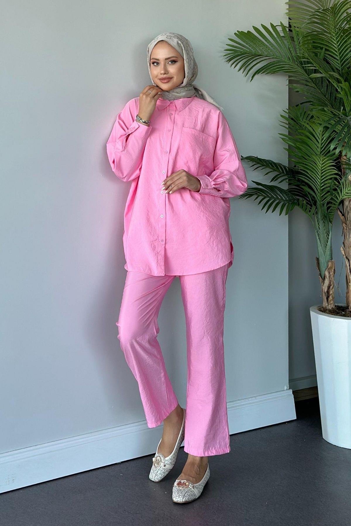 Moss Pantolonlu Takım Pembe, Fiyatları 