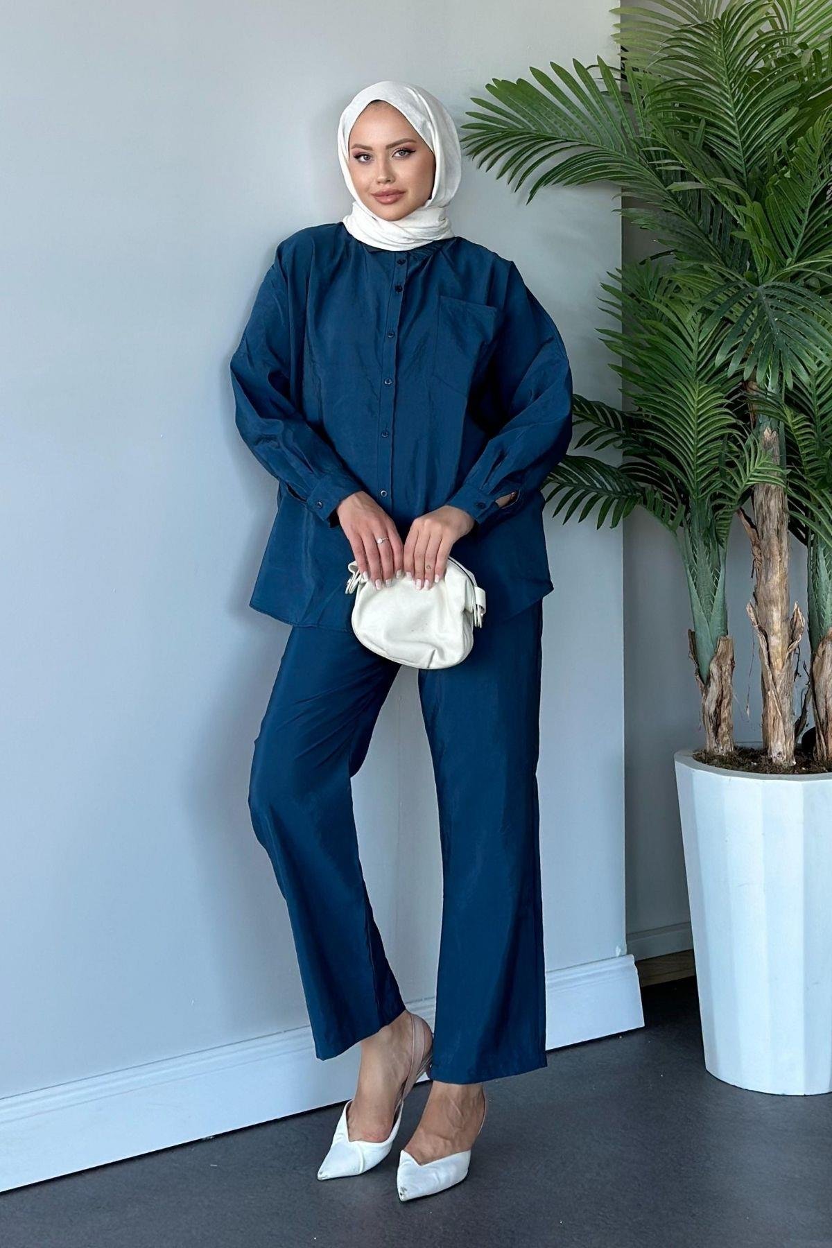 Moss Pantolonlu Takım Petrol, Fiyatları 