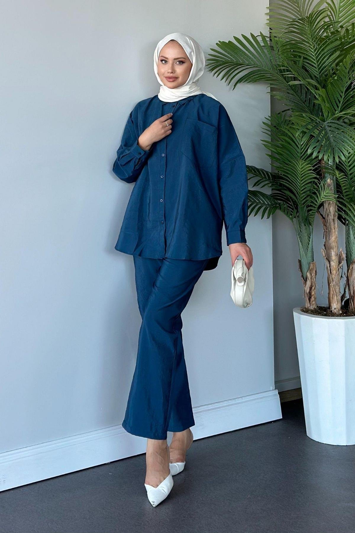 Moss Pantolonlu Takım Petrol, Fiyatları 