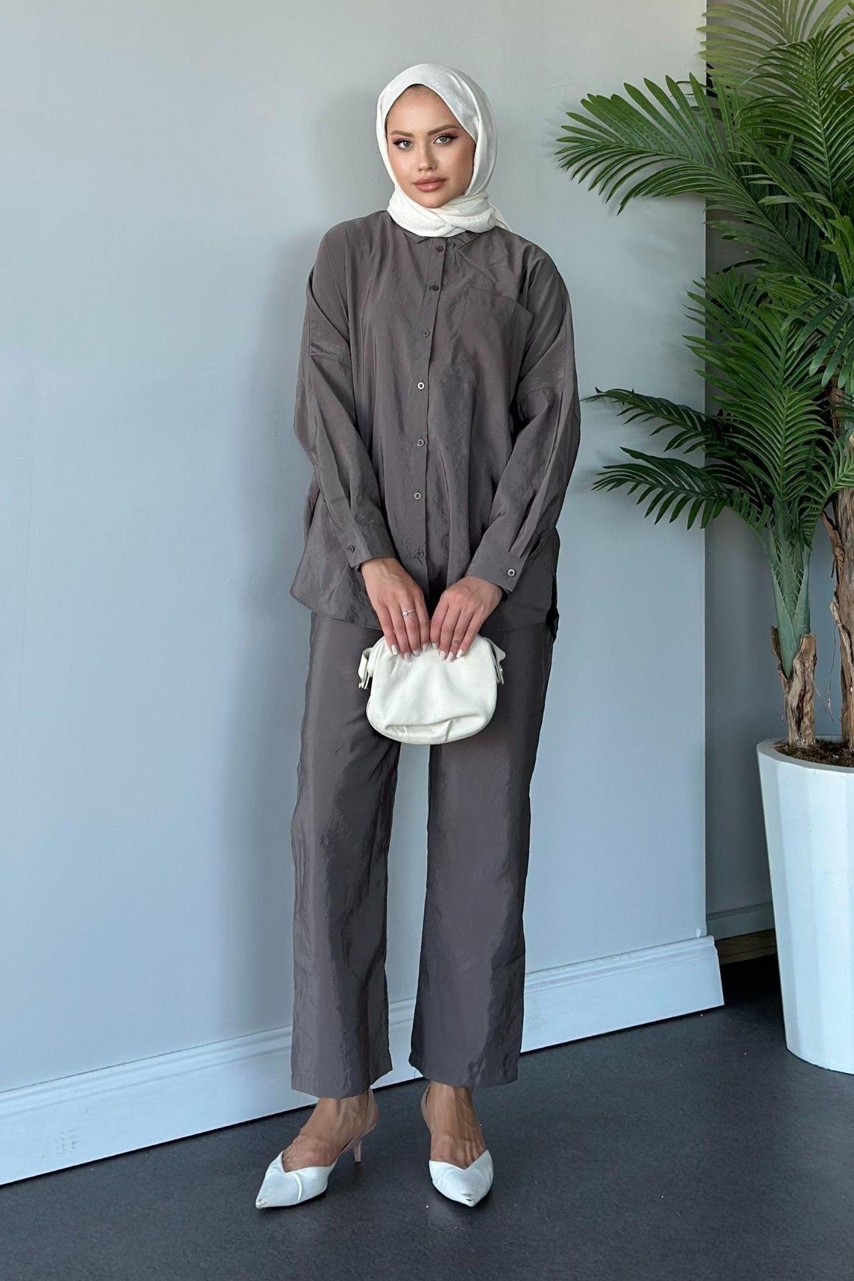 Moss Pantolonlu Takım Vizon, Fiyatları 