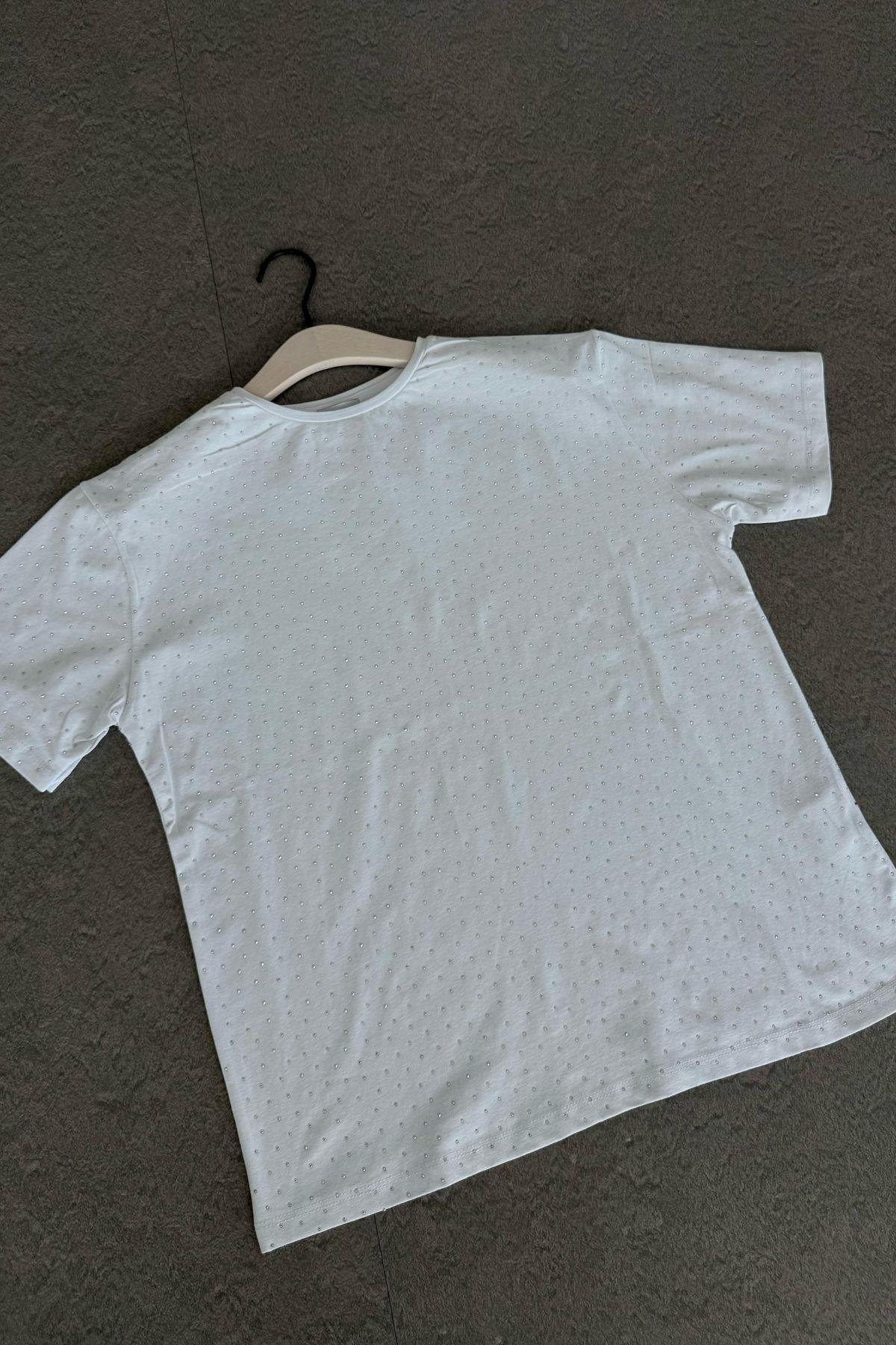 Muadil Taş Baskılı Tshirt Beyaz, Fiyatları 