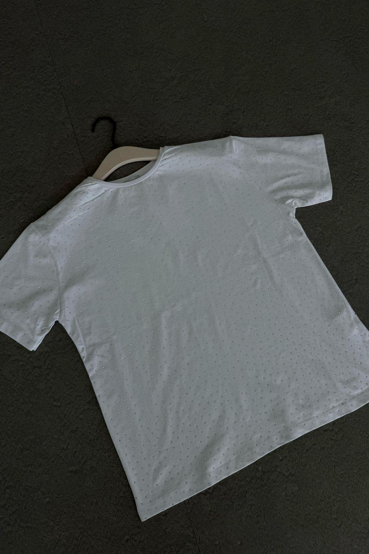Muadil Taş Baskılı Tshirt Beyaz, Fiyatları 