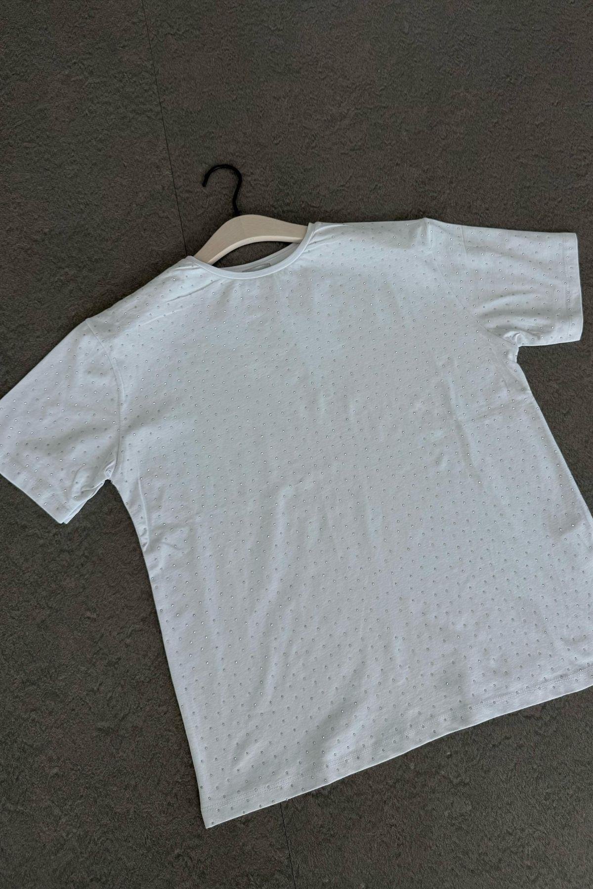 Muadil Taş Baskılı Tshirt Beyaz, Fiyatları 