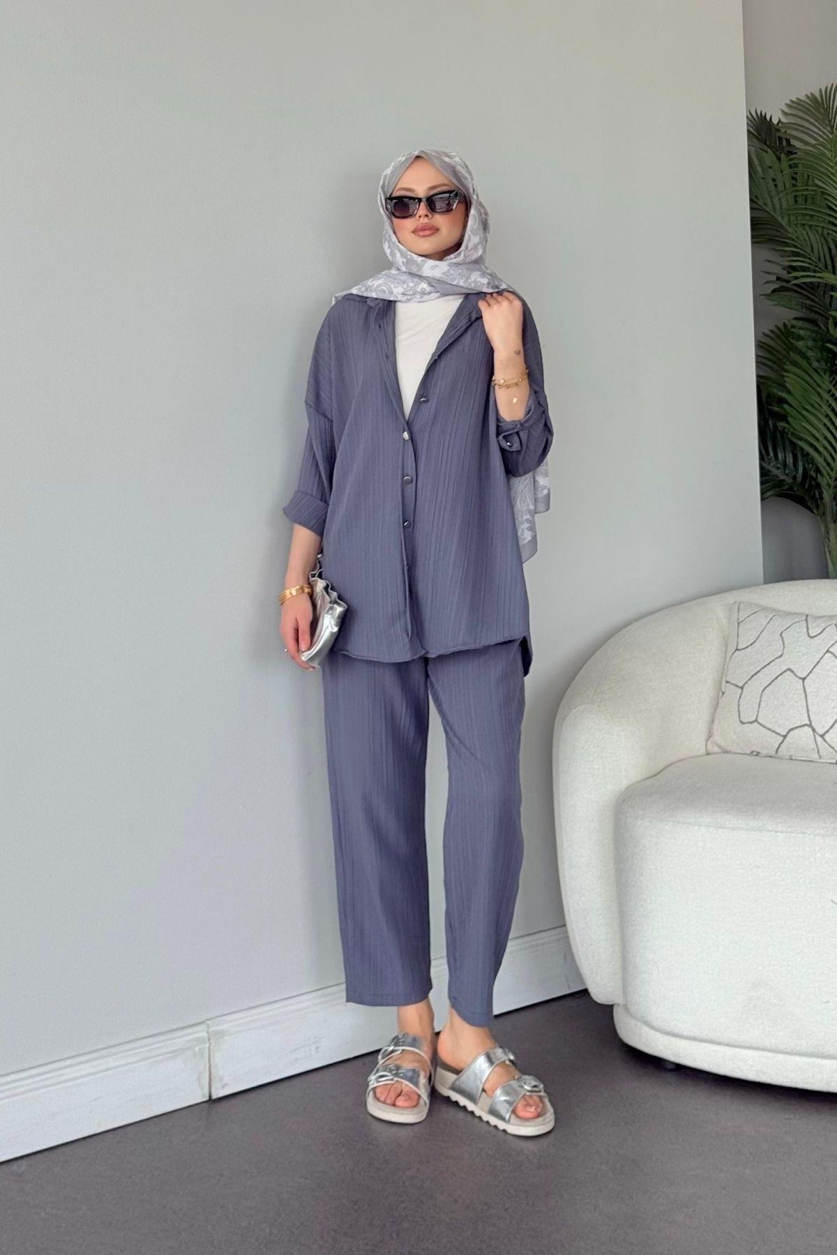 Müslin Takım Füme, Fiyatları Müslin Takım Füme - Haza Moda