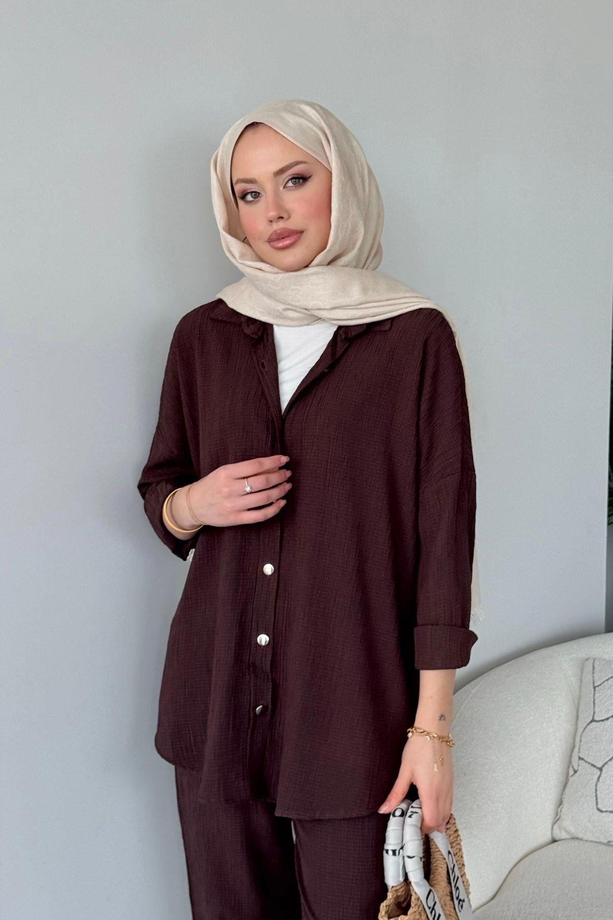 Müslin Takım Kahve, Fiyatları Müslin Takım Kahve - Haza Moda