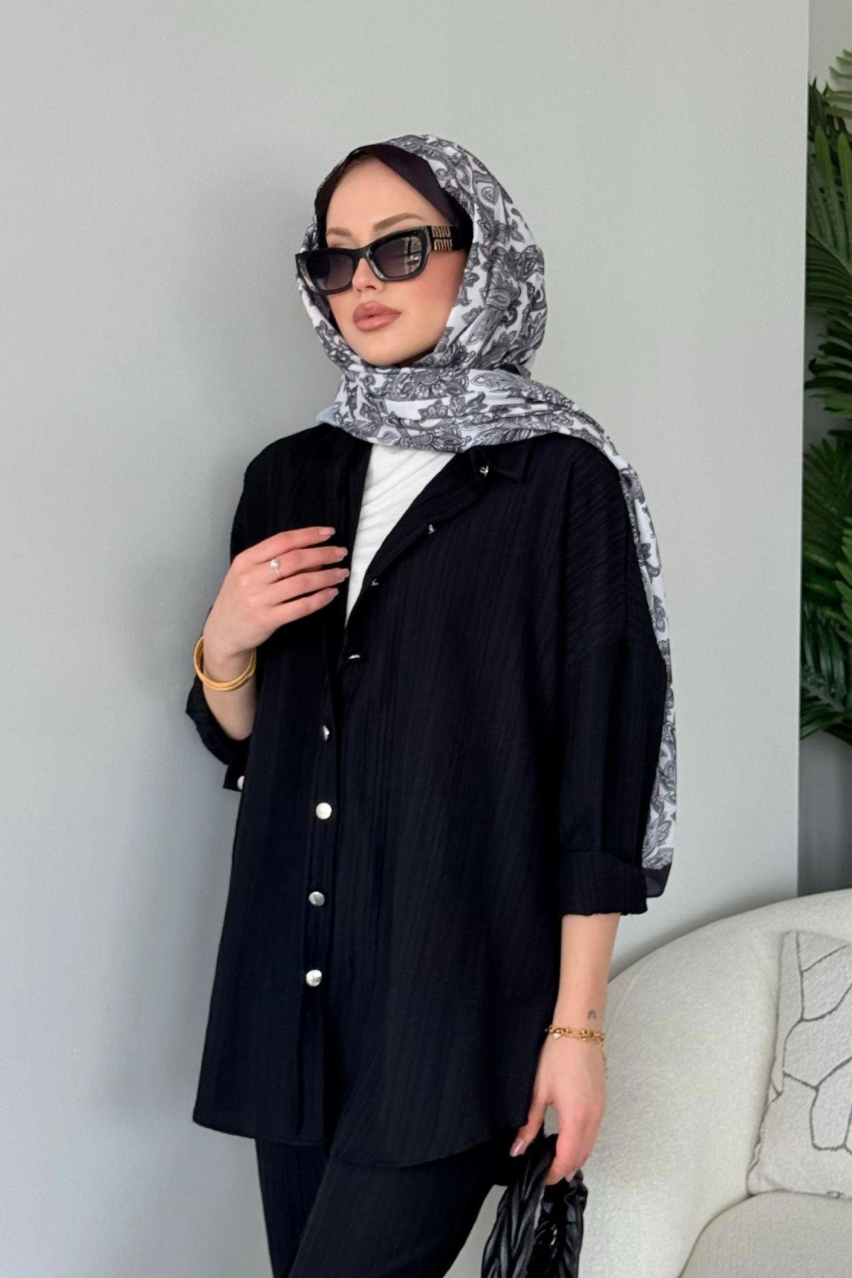 Müslin Takım Siyah, Fiyatları Müslin Takım Siyah - Haza Moda