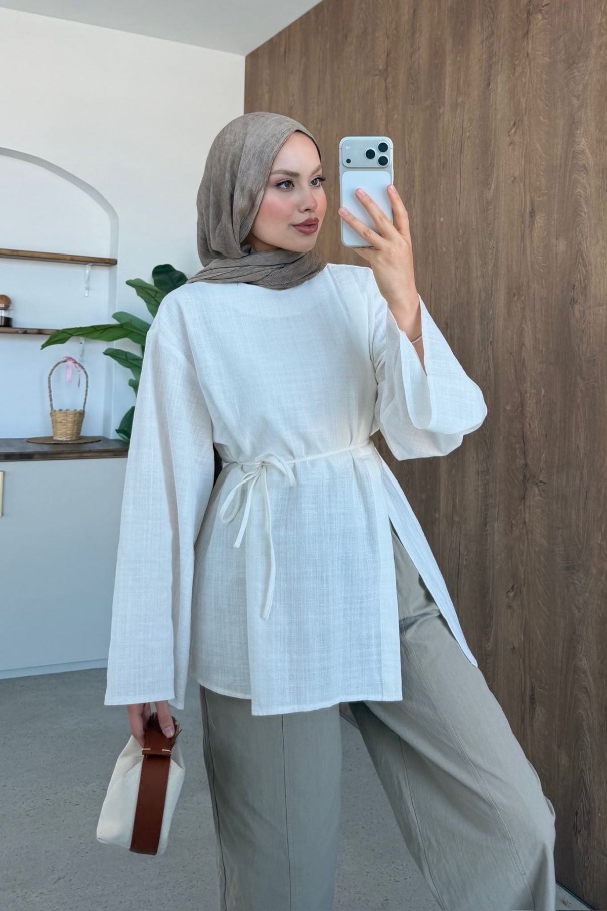 Nara Keten Tunik Ekru, Fiyatları 