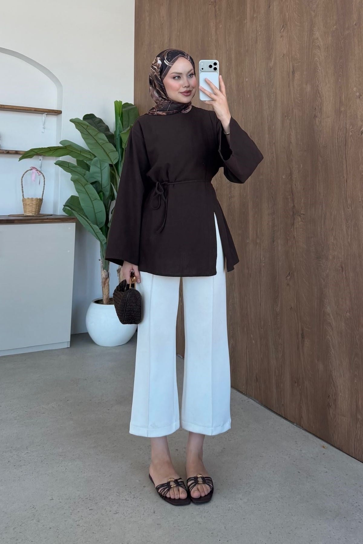 Nara Keten Tunik Kahve, Fiyatları 