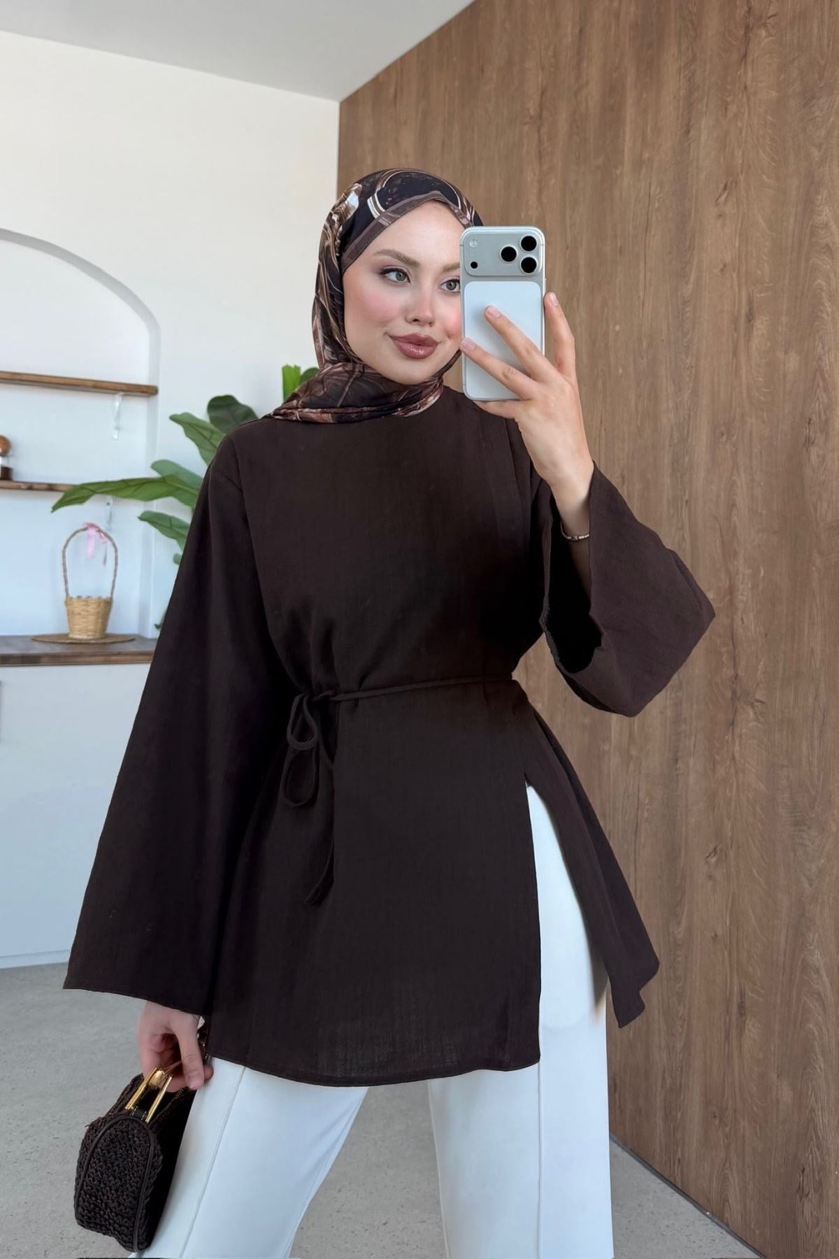 Nara Keten Tunik Kahve, Fiyatları 