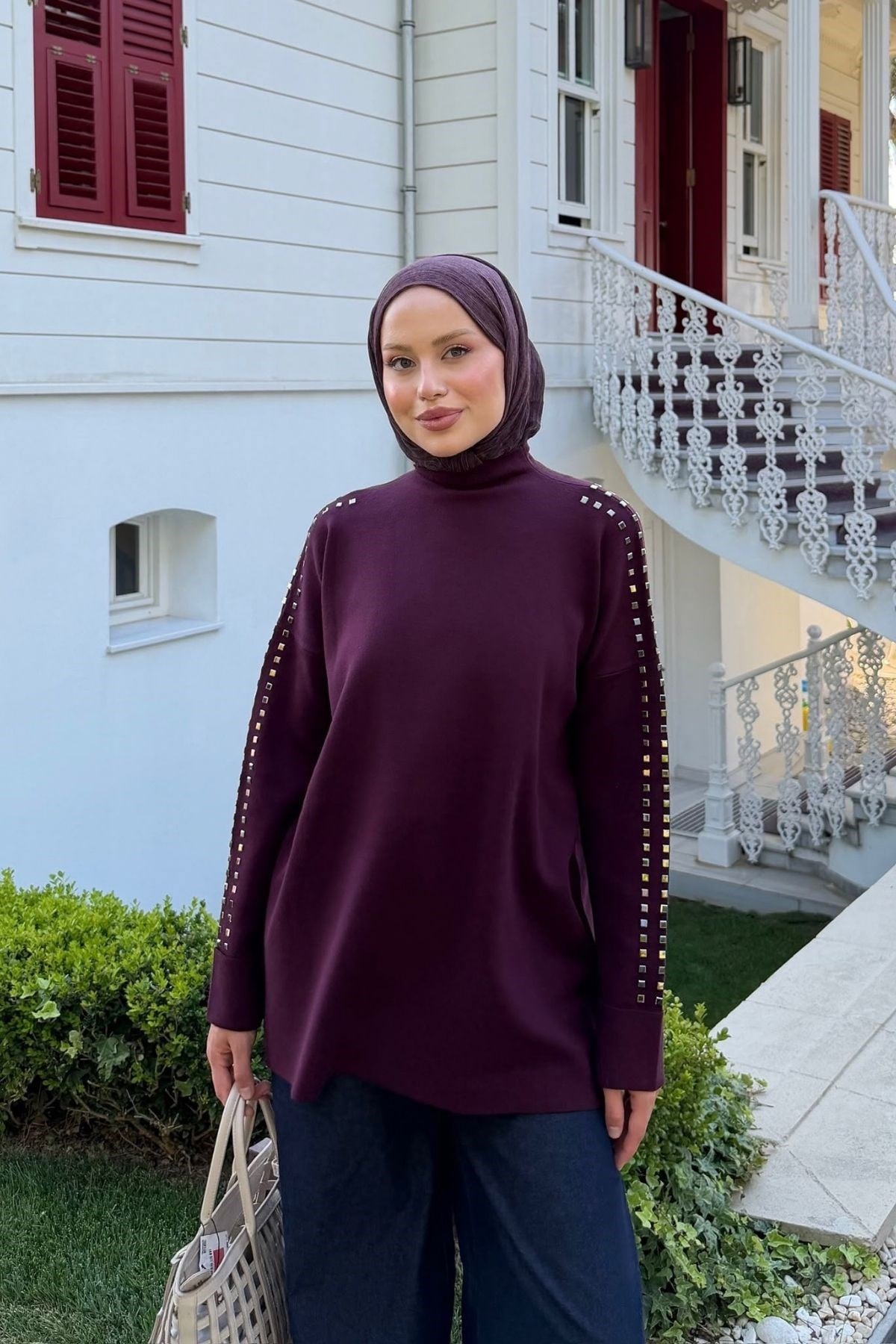 Nazenli Taşlı Tunik Mürdüm, Fiyatları 