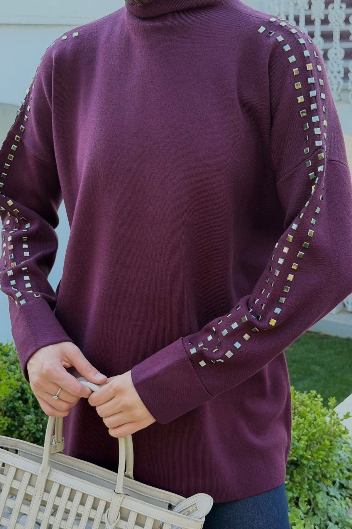 Nazenli Taşlı Tunik Mürdüm, Fiyatları 