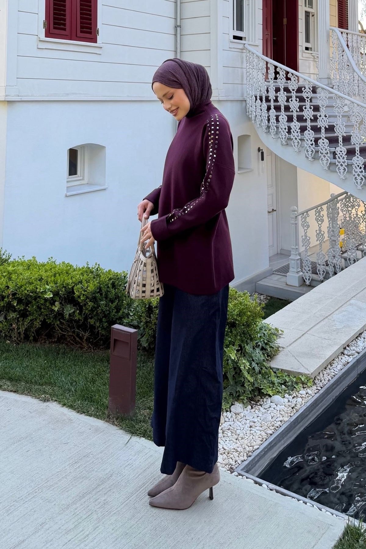 Nazenli Taşlı Tunik Mürdüm, Fiyatları 