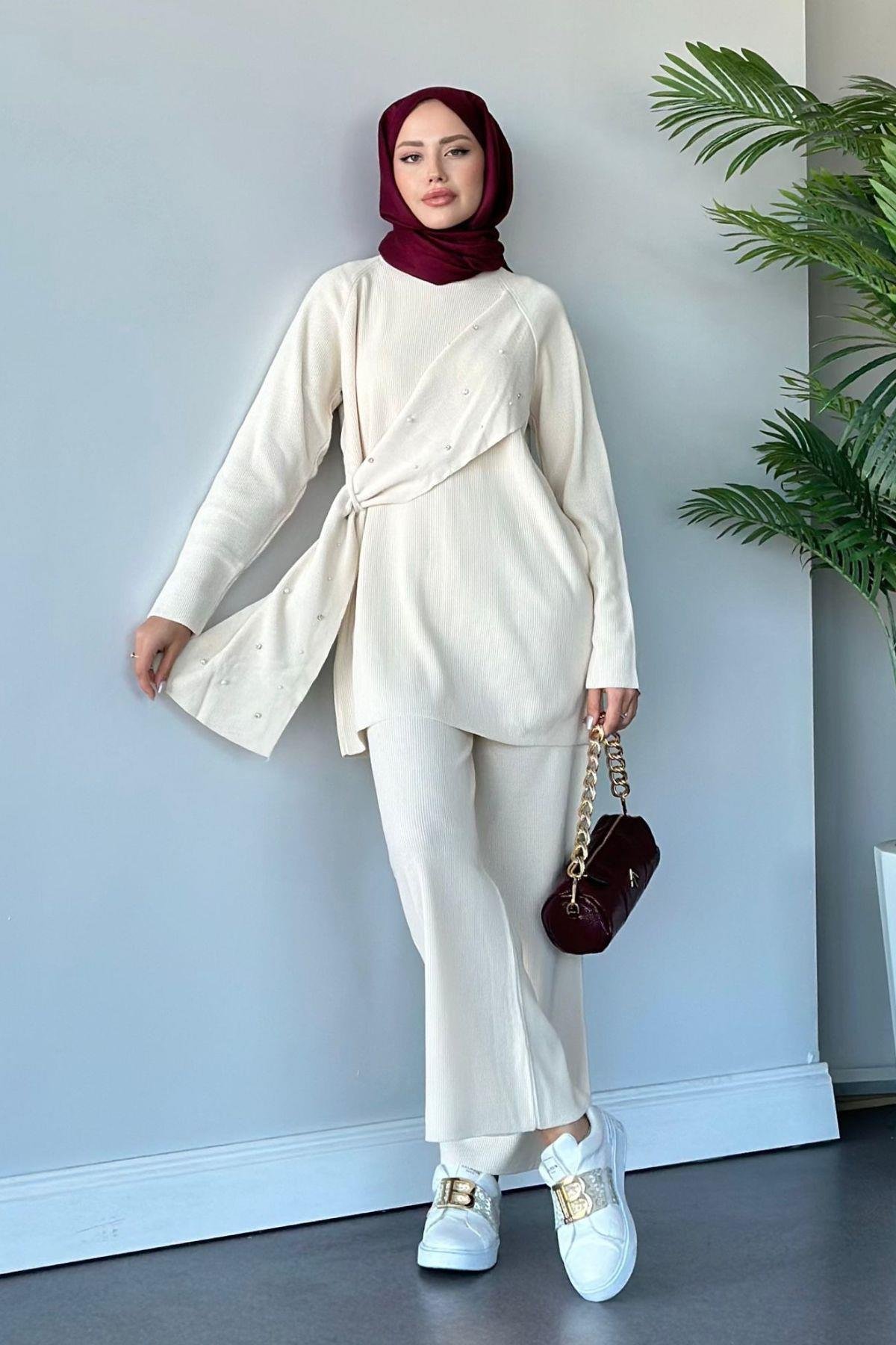 Nazlışah Triko Takım Ekru, Fiyatları 