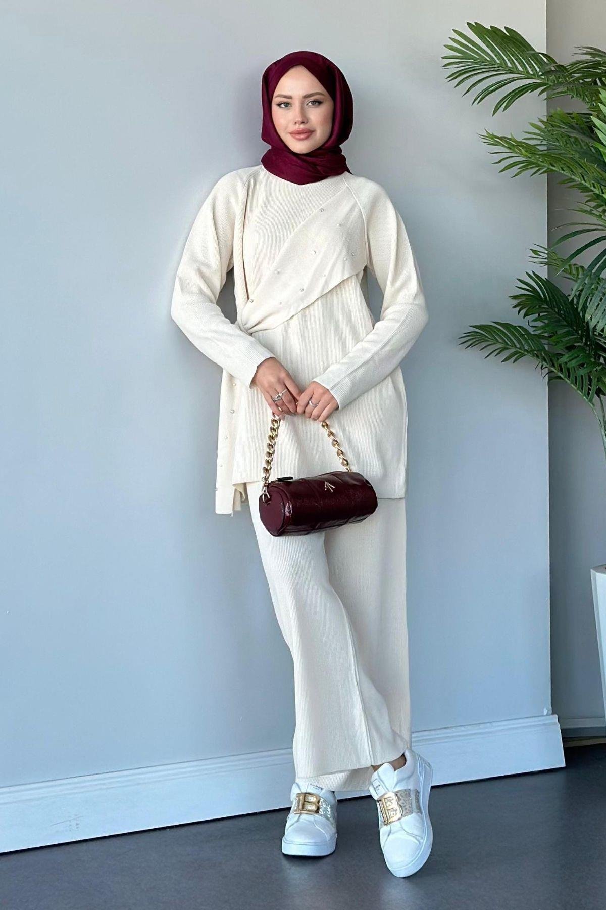 Nazlışah Triko Takım Ekru, Fiyatları 