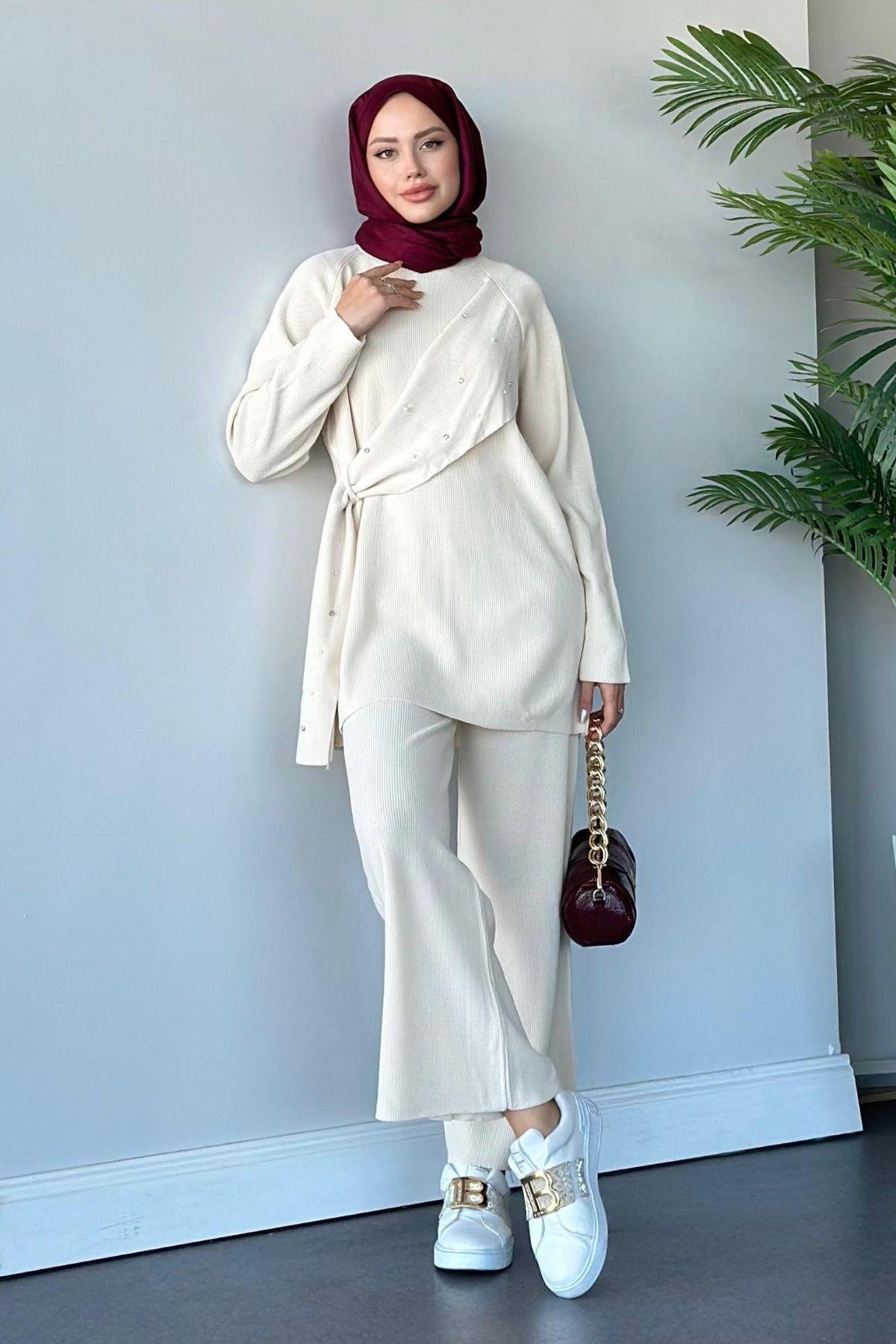 Nazlışah Triko Takım Ekru, Fiyatları 