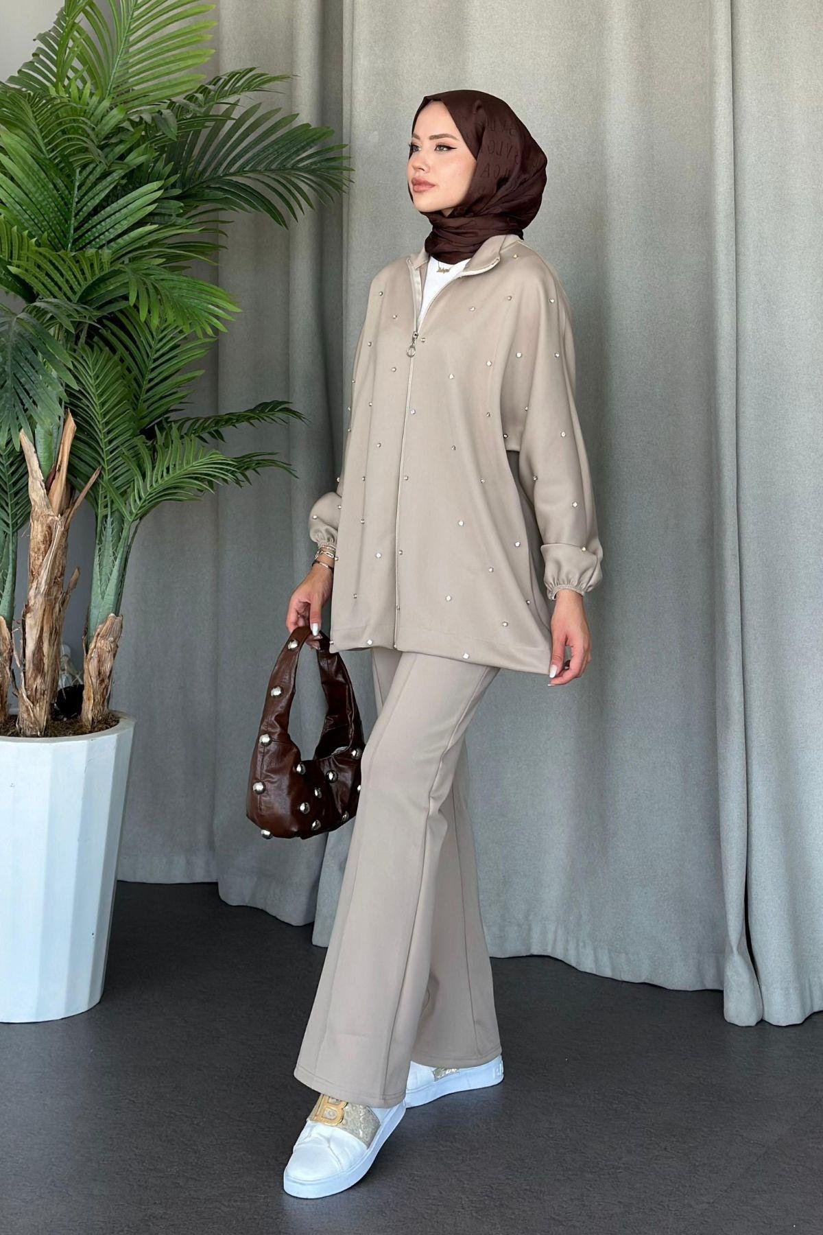 Nepa Taşlı Scuba Takım Bej, Fiyatları 