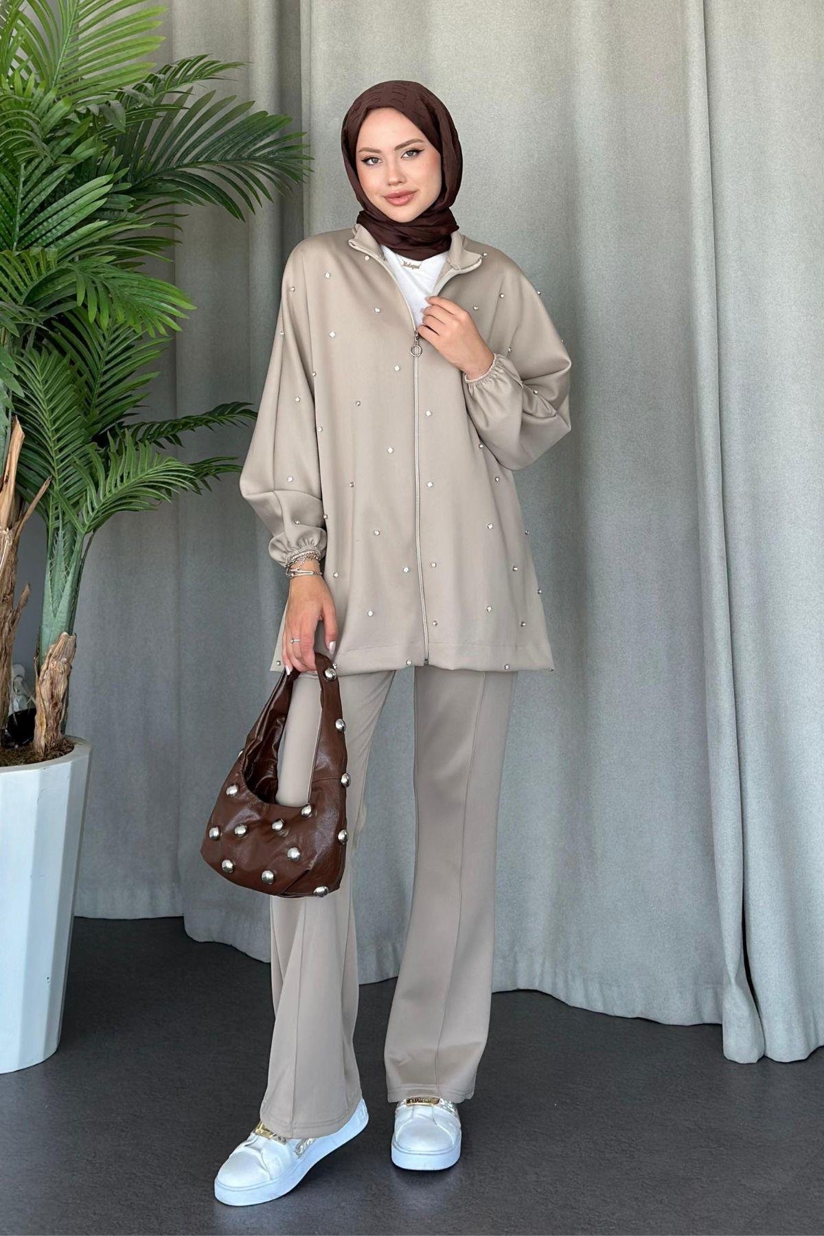 Nepa Taşlı Scuba Takım Bej, Fiyatları 