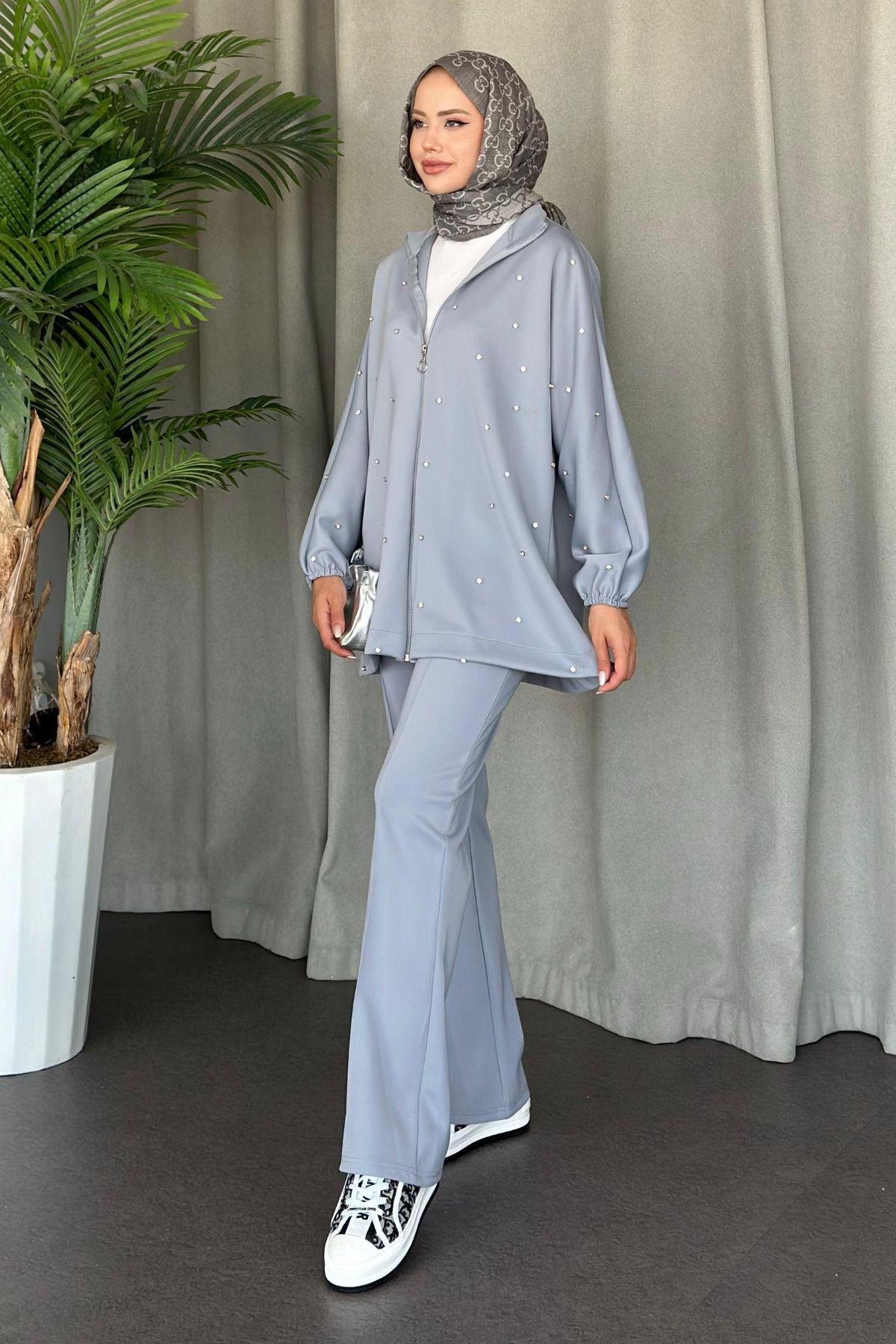 Nepa Taşlı Scuba Takım Gri, Fiyatları 