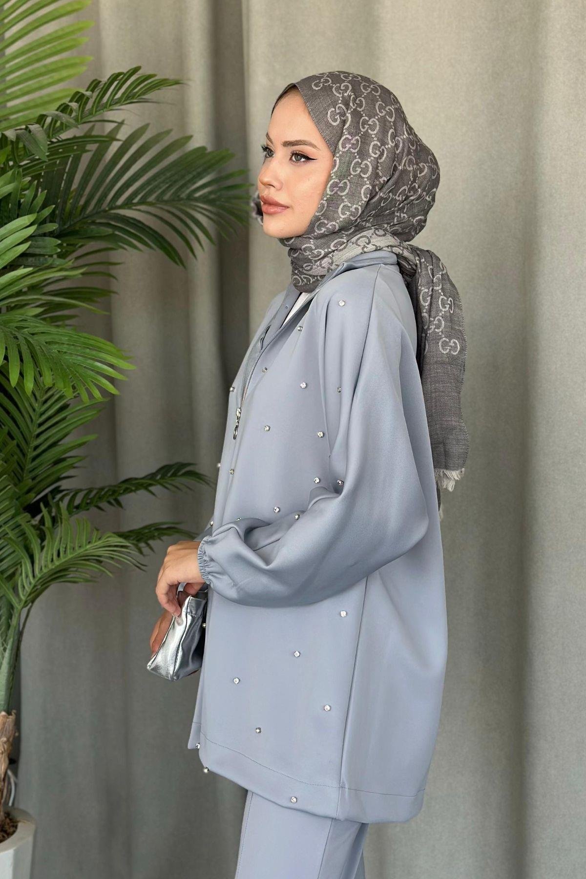 Nepa Taşlı Scuba Takım Gri, Fiyatları 