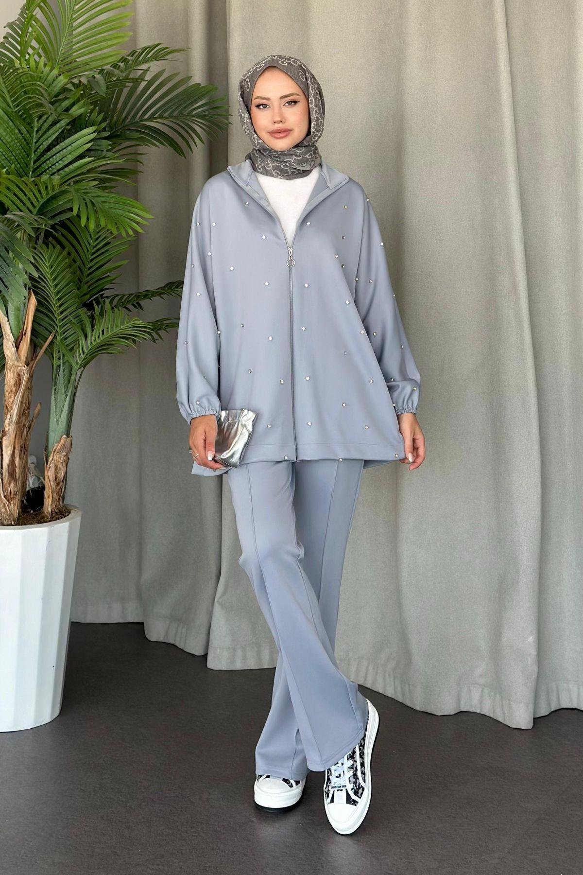 Nepa Taşlı Scuba Takım Gri, Fiyatları 