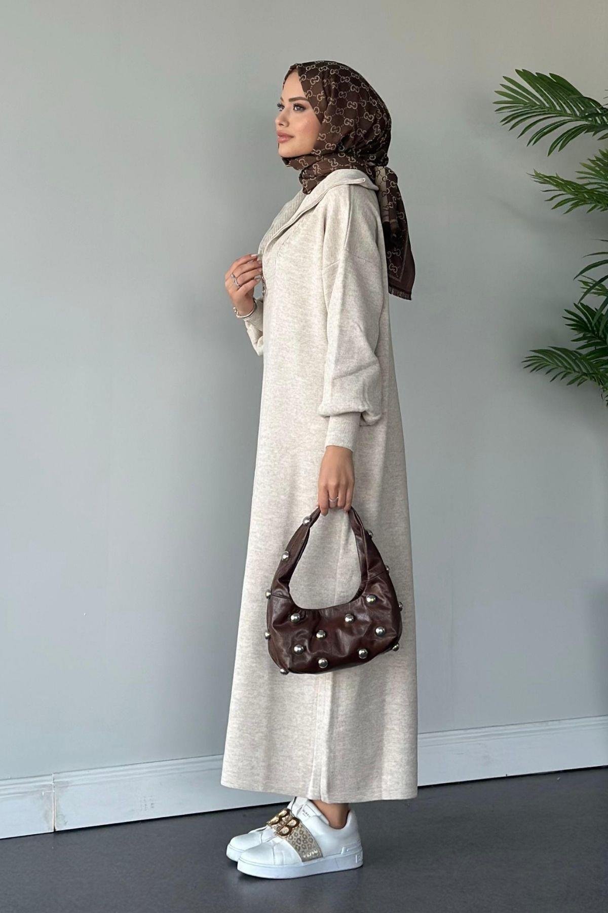 Nergis Triko Elbise Ekru, Fiyatları 