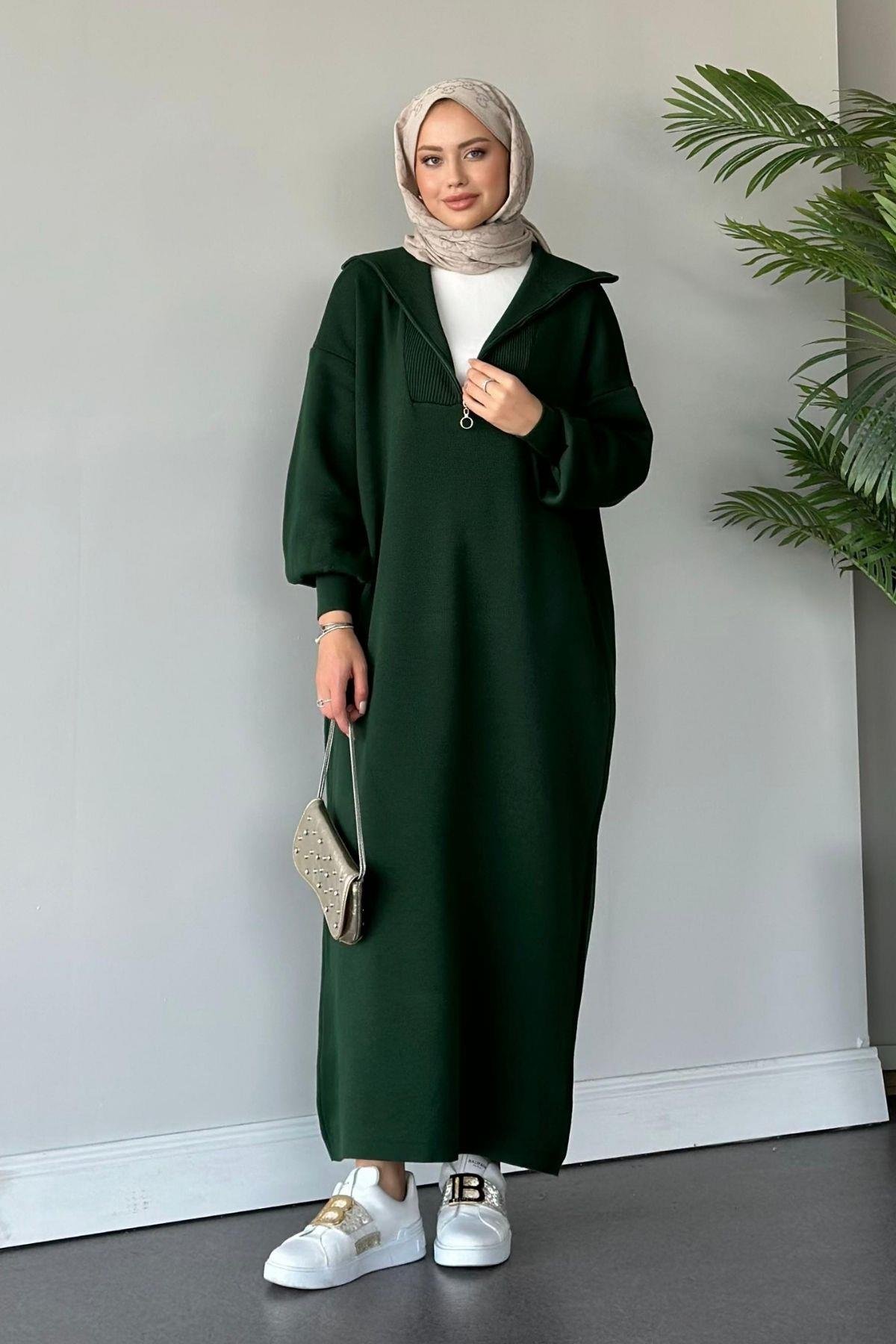 Nergis Triko Elbise Zümrüt, Fiyatları 