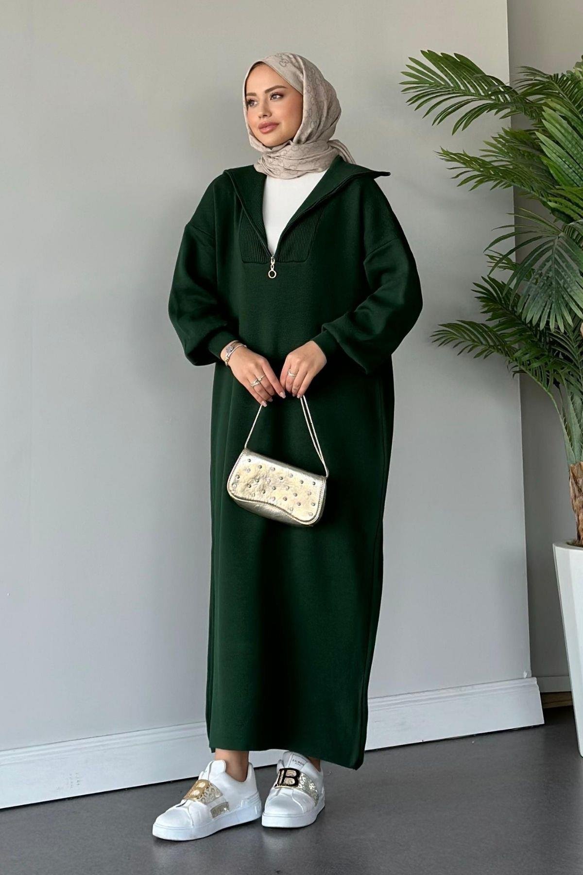 Nergis Triko Elbise Zümrüt, Fiyatları 