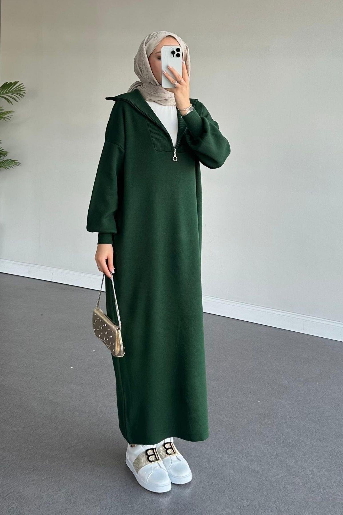 Nergis Triko Elbise Zümrüt, Fiyatları 