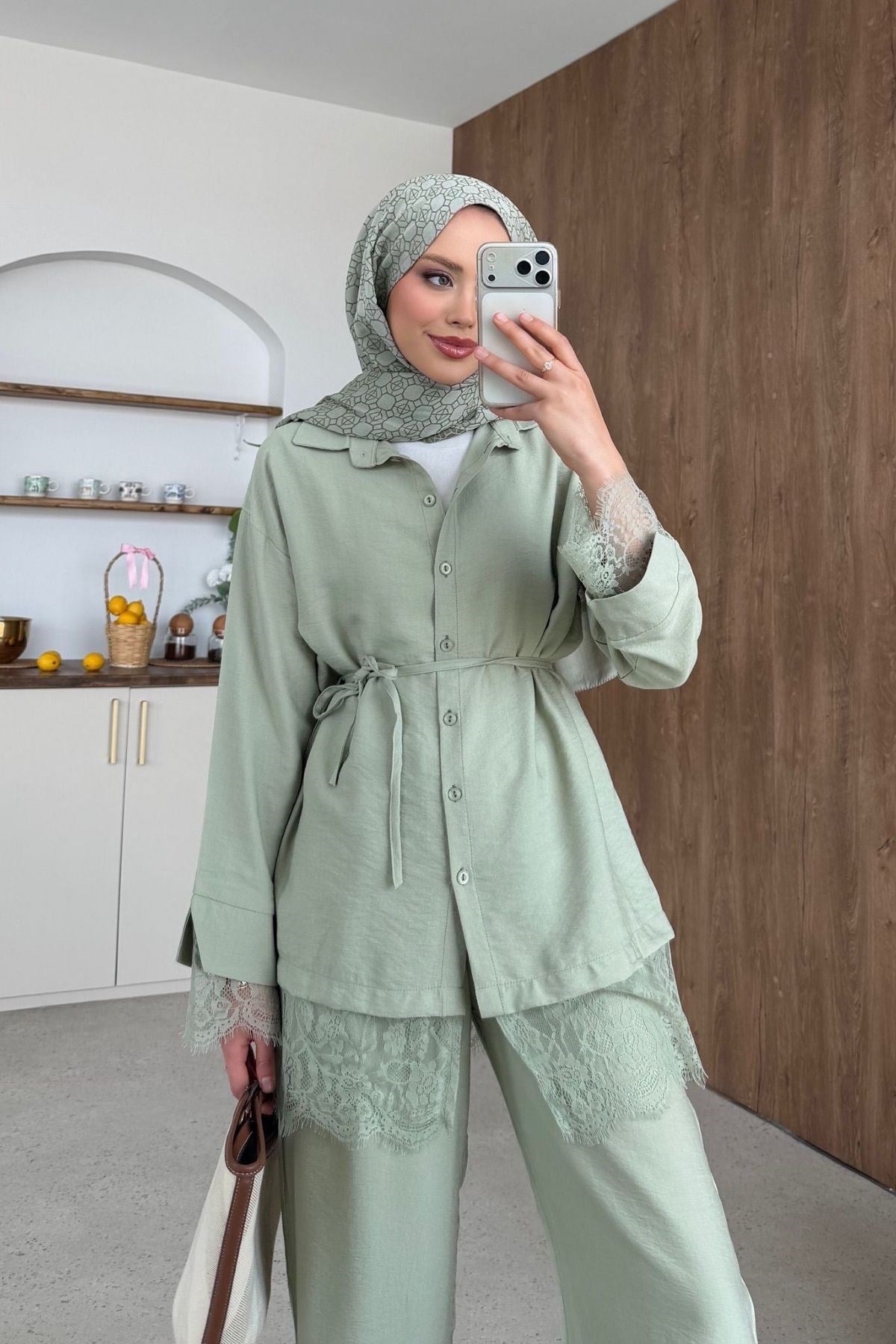 Nihal Dantel Takım Mint, Fiyatları 