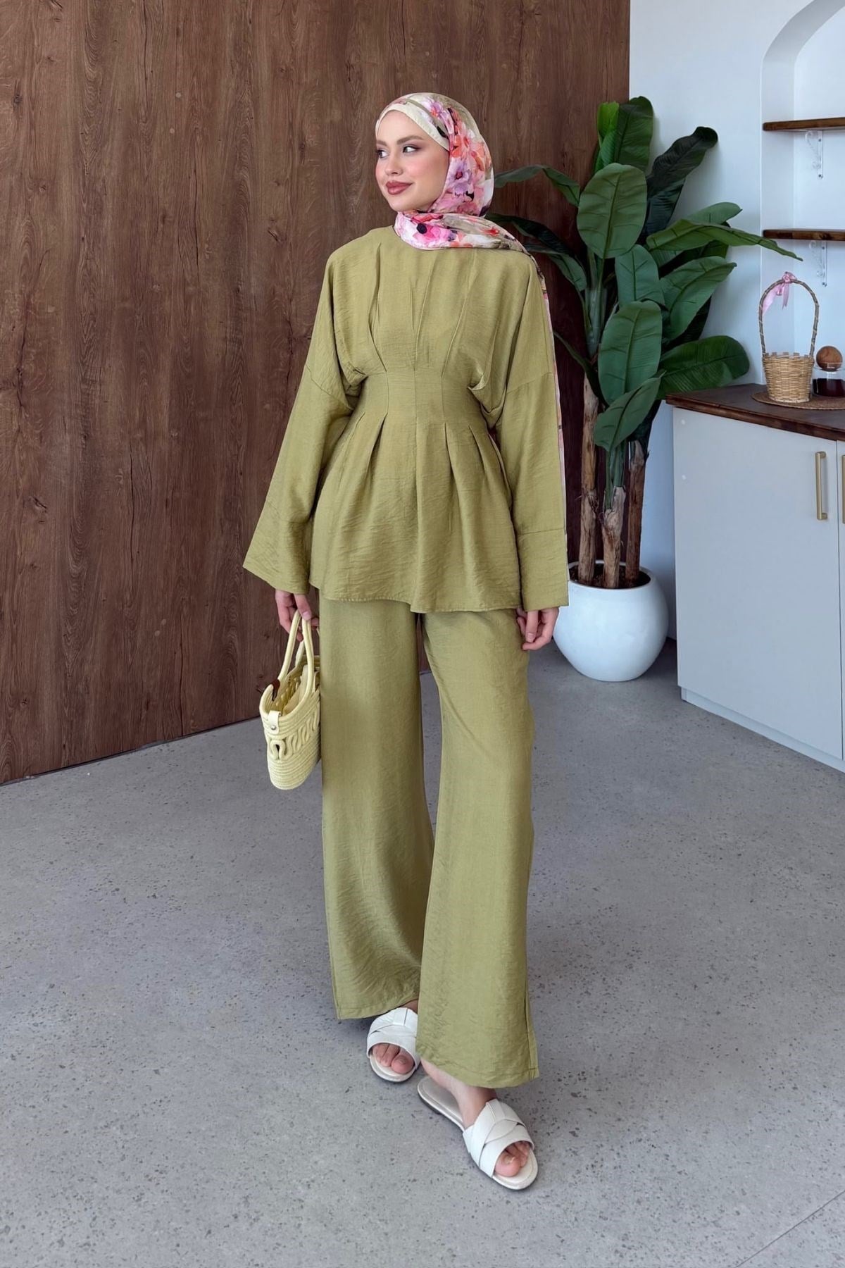 Nilda Keten Takım Yağ Yeşili, Fiyatları 