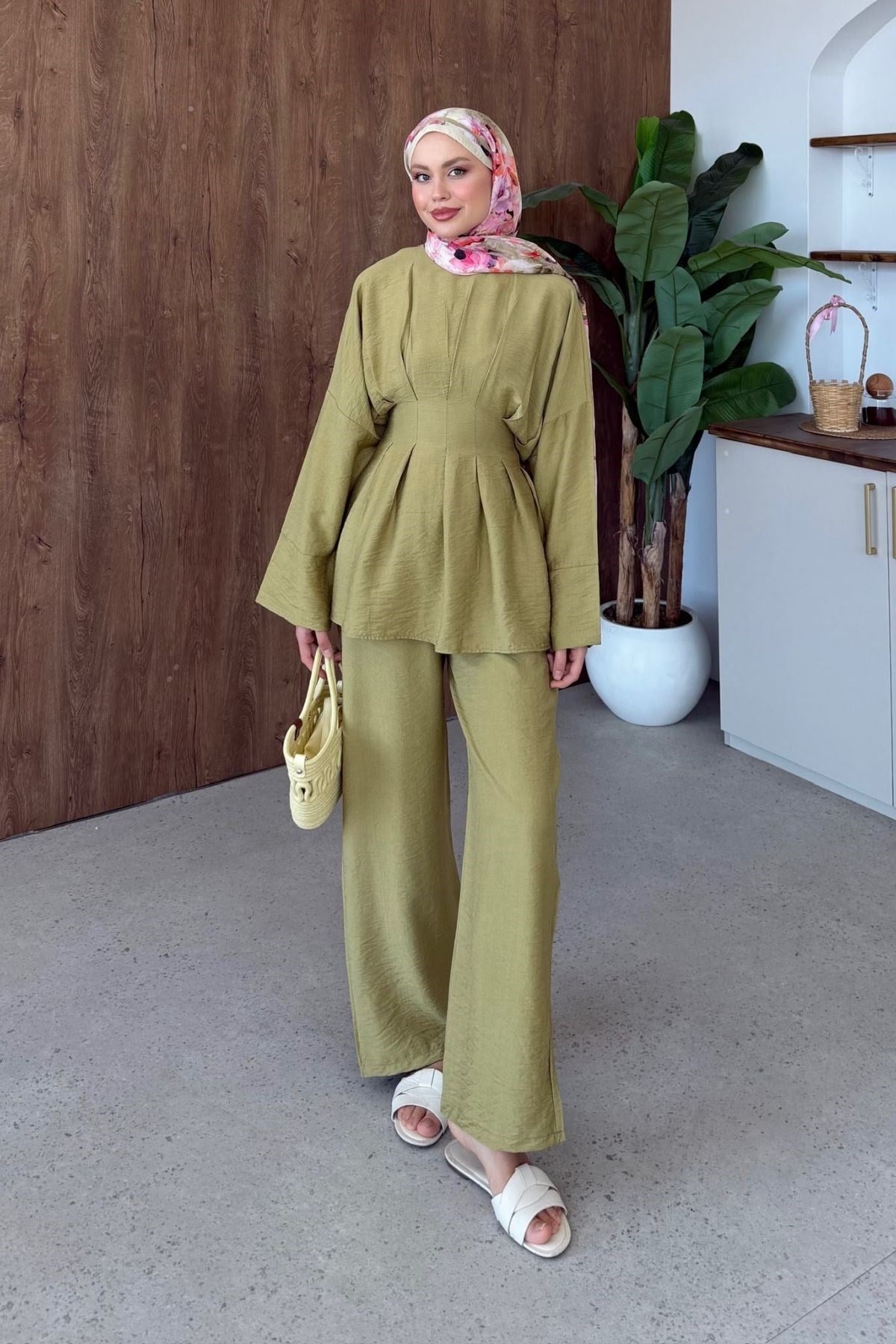 Nilda Keten Takım Yağ Yeşili, Fiyatları 