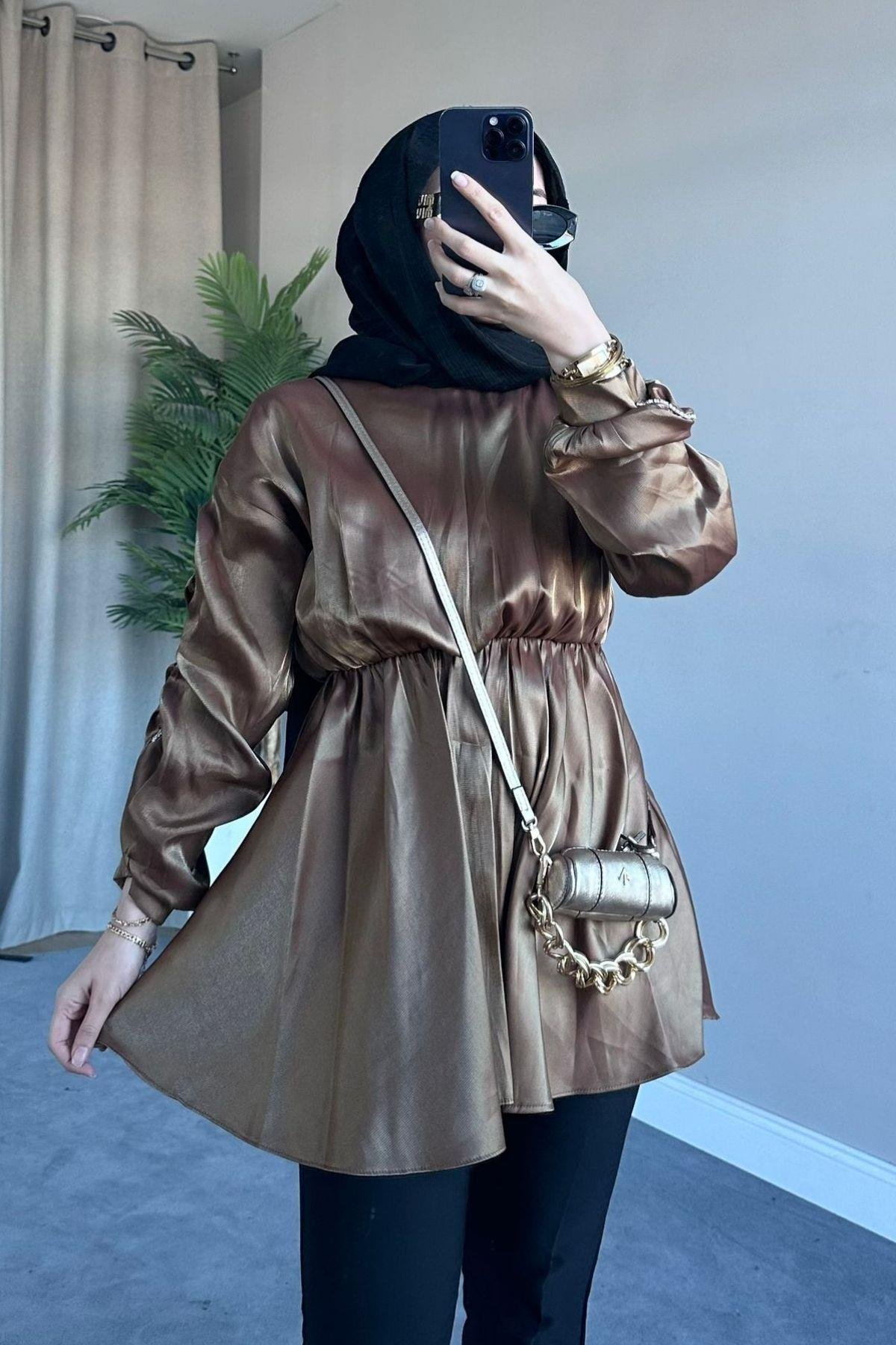 Nilda Tafta Tunik Kahve, Fiyatları 