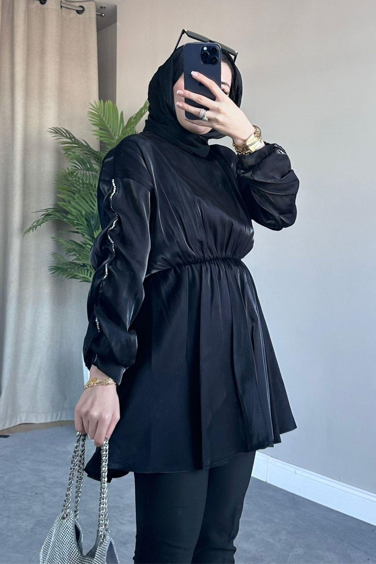 Nilda Tafta Tunik Siyah, Fiyatları 