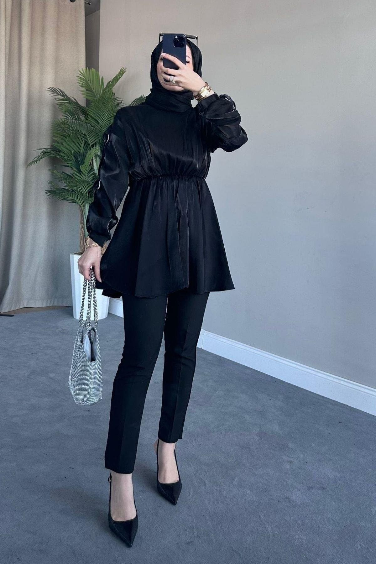 Nilda Tafta Tunik Siyah, Fiyatları 