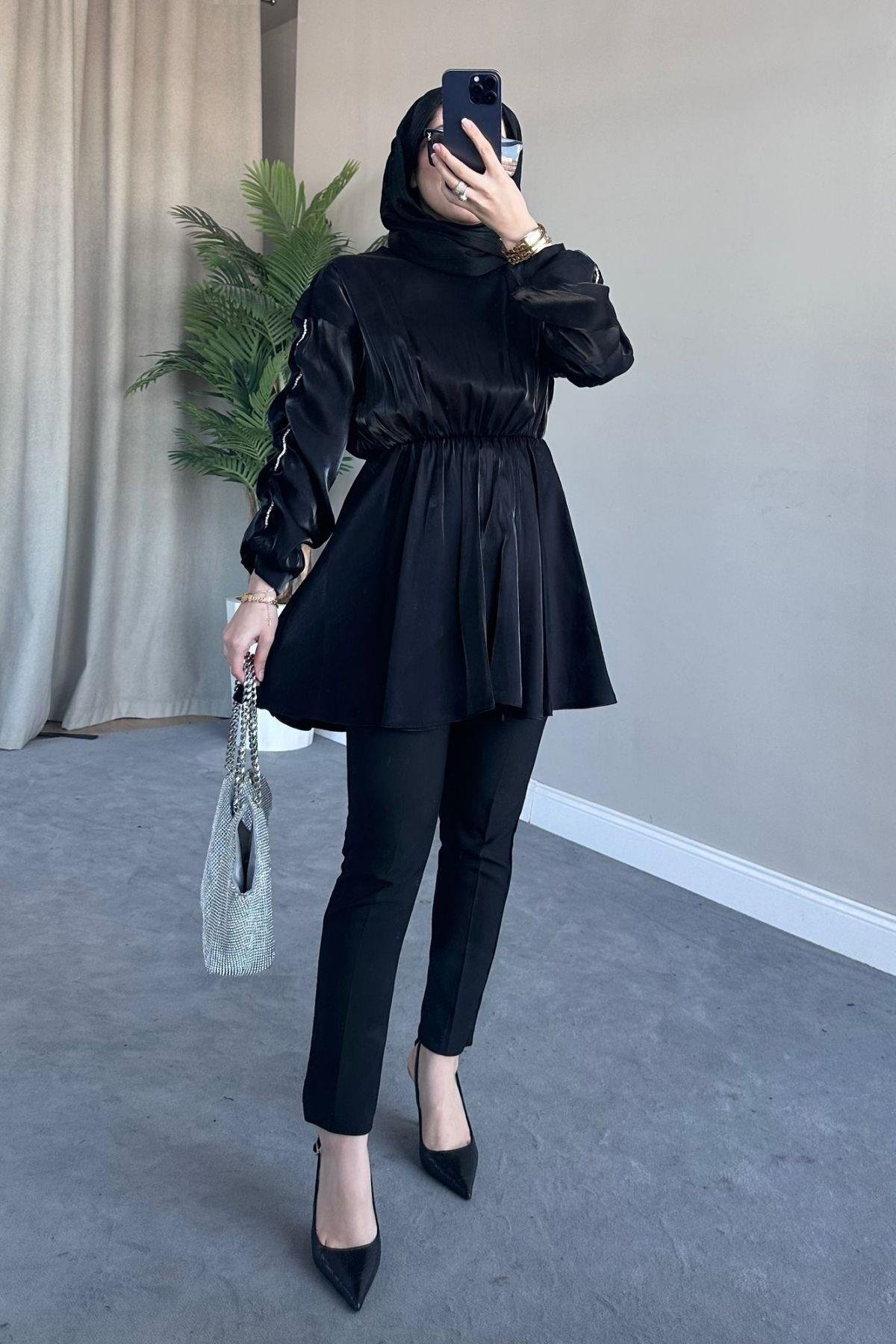 Nilda Tafta Tunik Siyah, Fiyatları 