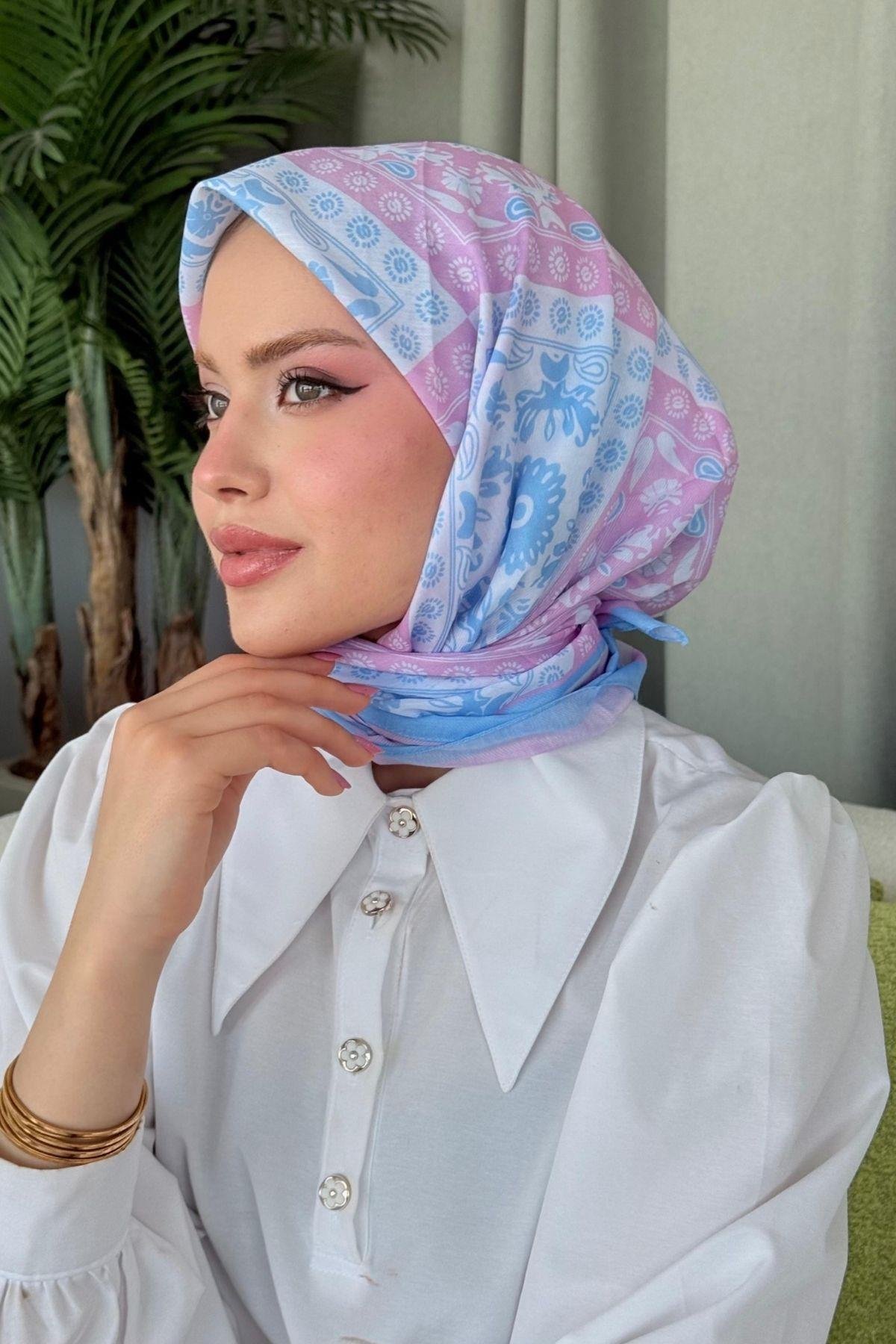 Nisa Soft Eşarp Bebe Mavi, Fiyatları Nisa Soft Eşarp Bebe Mavi- Haza Moda 