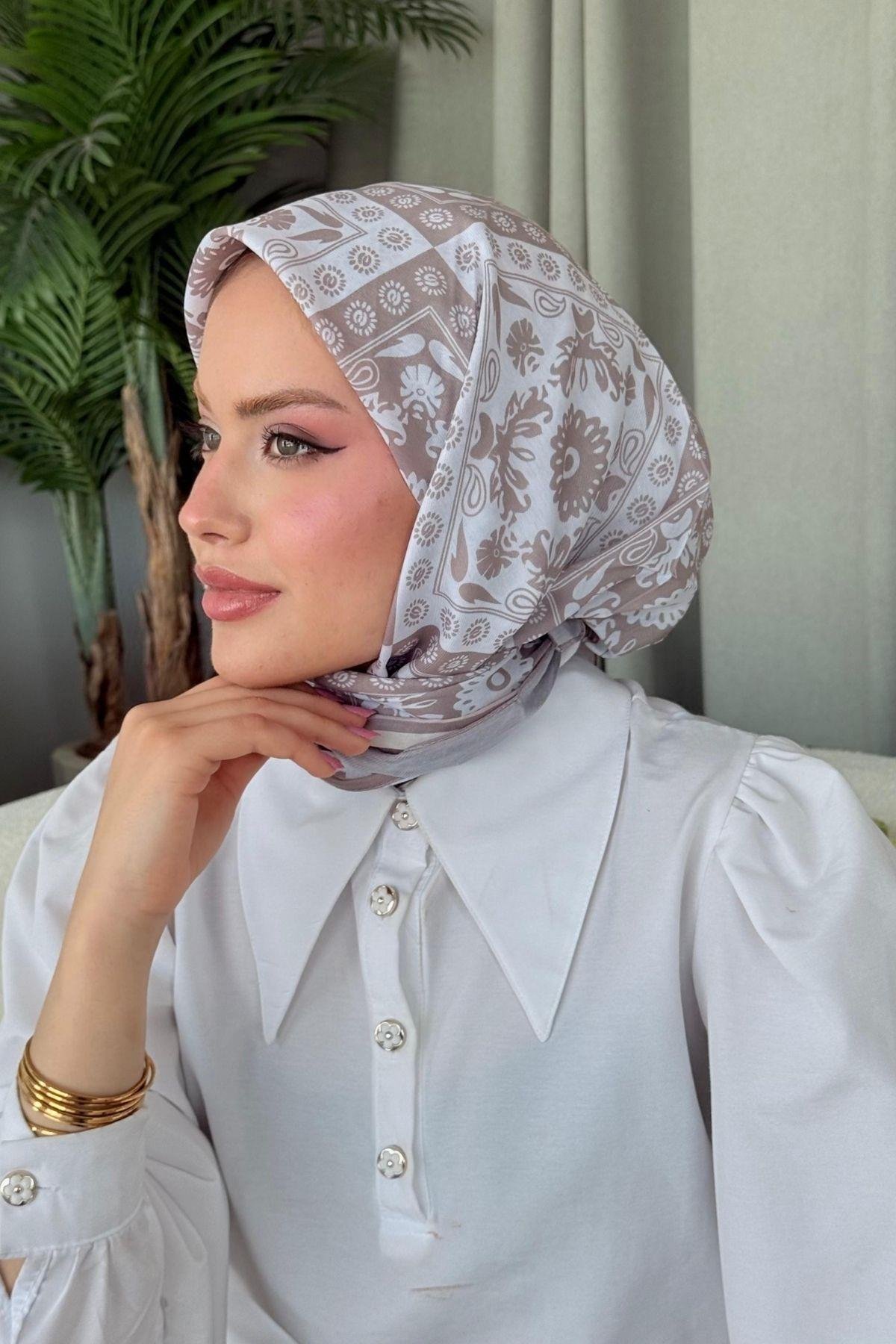 Nisa Soft Eşarp Bej, Fiyatları Nisa Soft Eşarp Bej- Haza Moda 