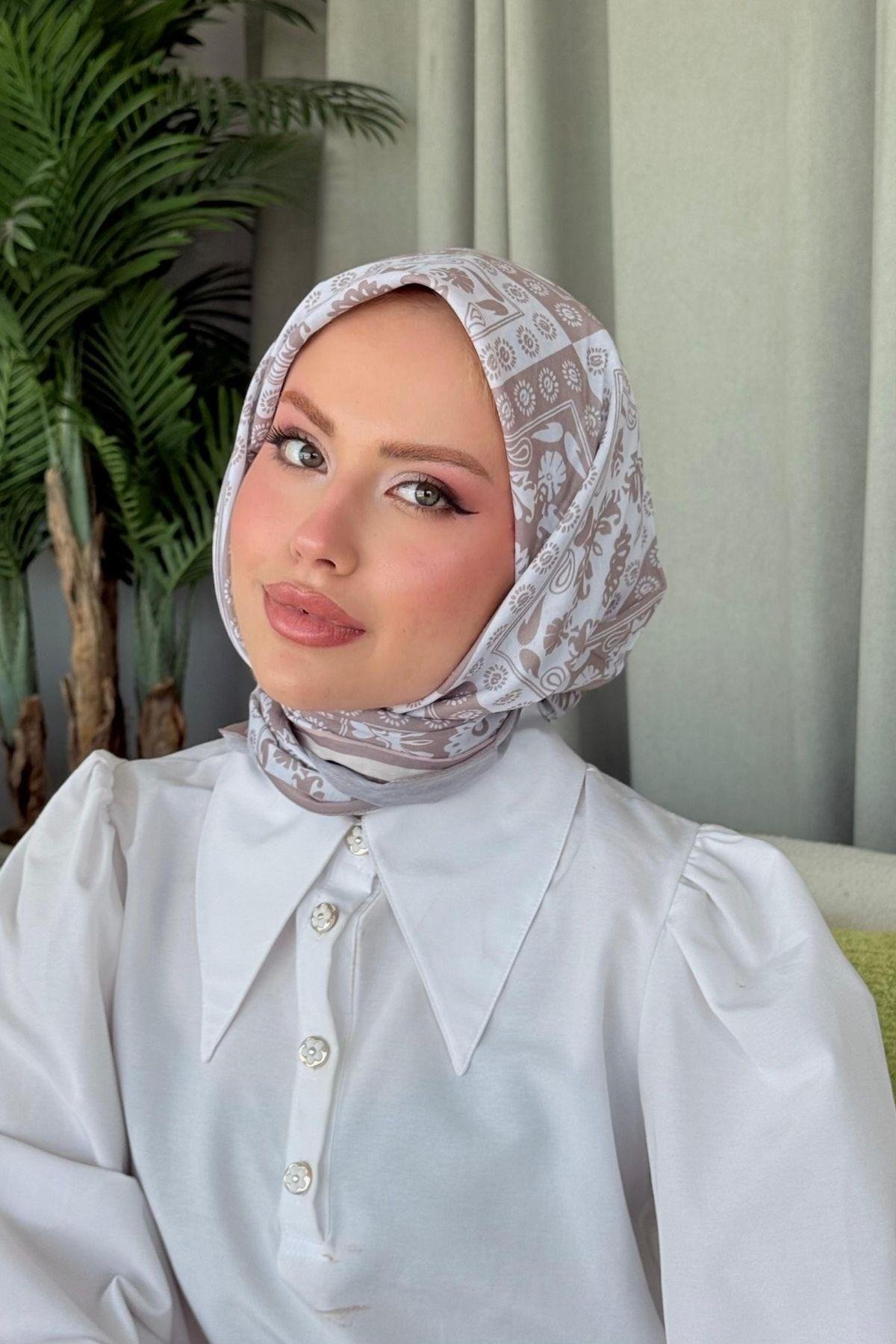 Nisa Soft Eşarp Bej, Fiyatları Nisa Soft Eşarp Bej- Haza Moda 