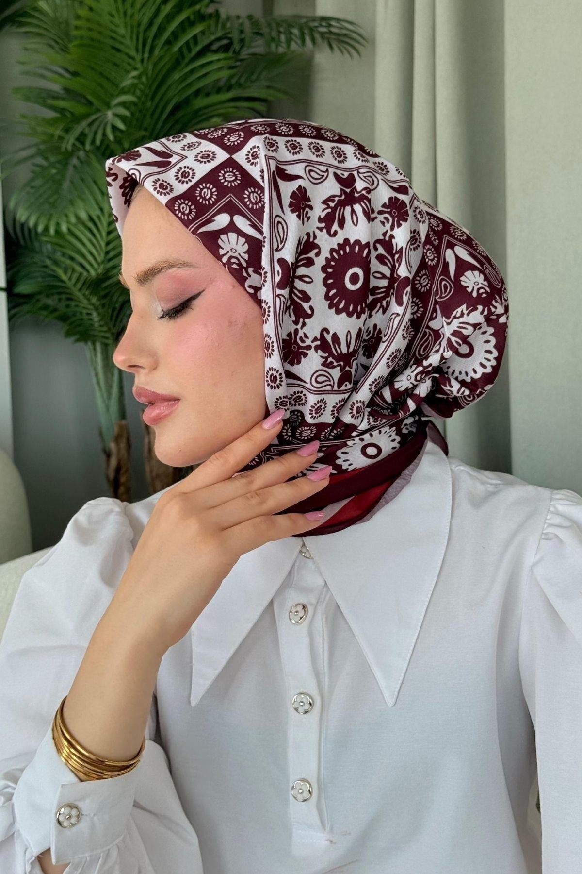 Nisa Soft Eşarp Bordo, Fiyatları Nisa Soft Eşarp Bordo- Haza Moda 