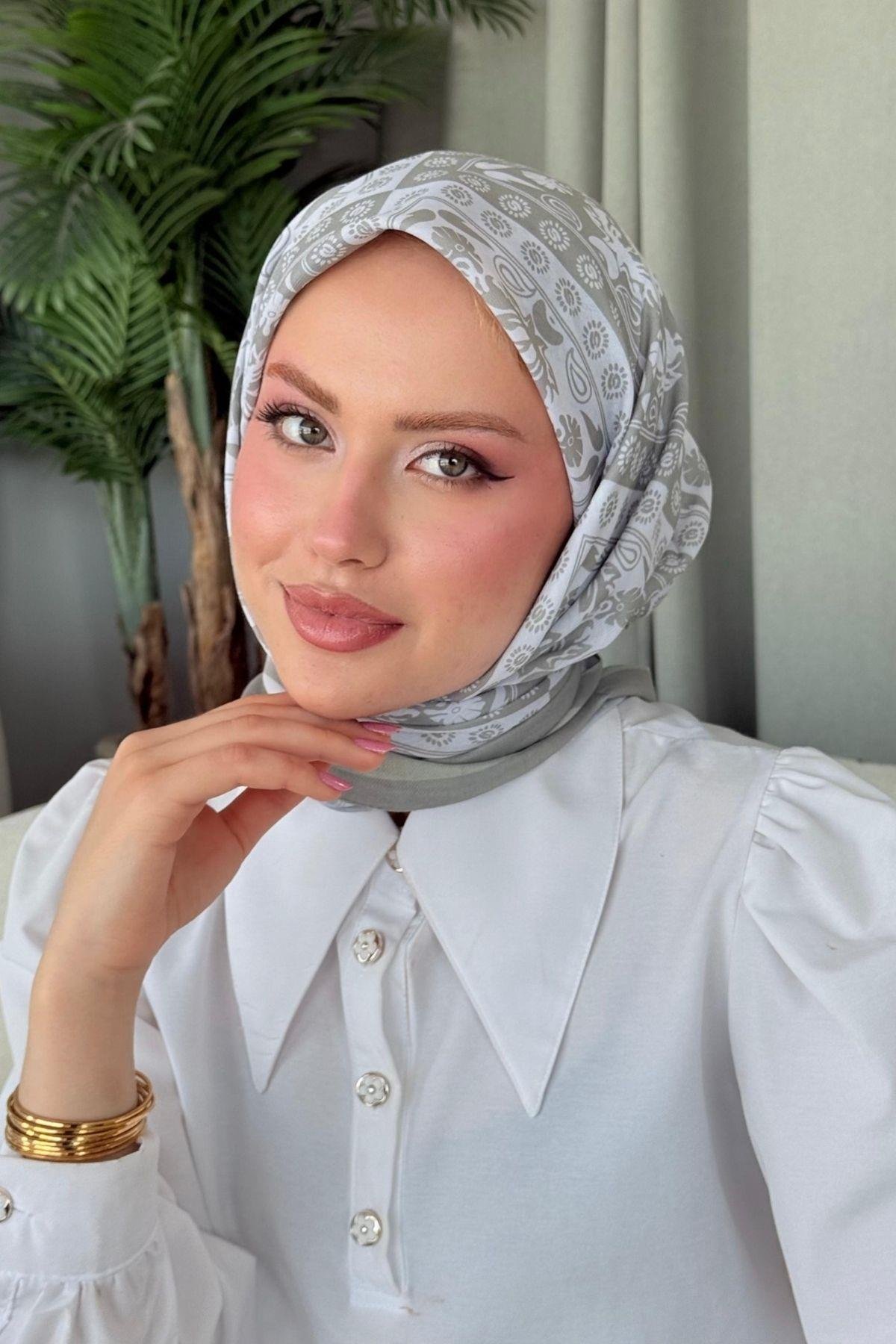 Nisa Soft Eşarp Gri, Fiyatları Nisa Soft Eşarp Gri- Haza Moda 