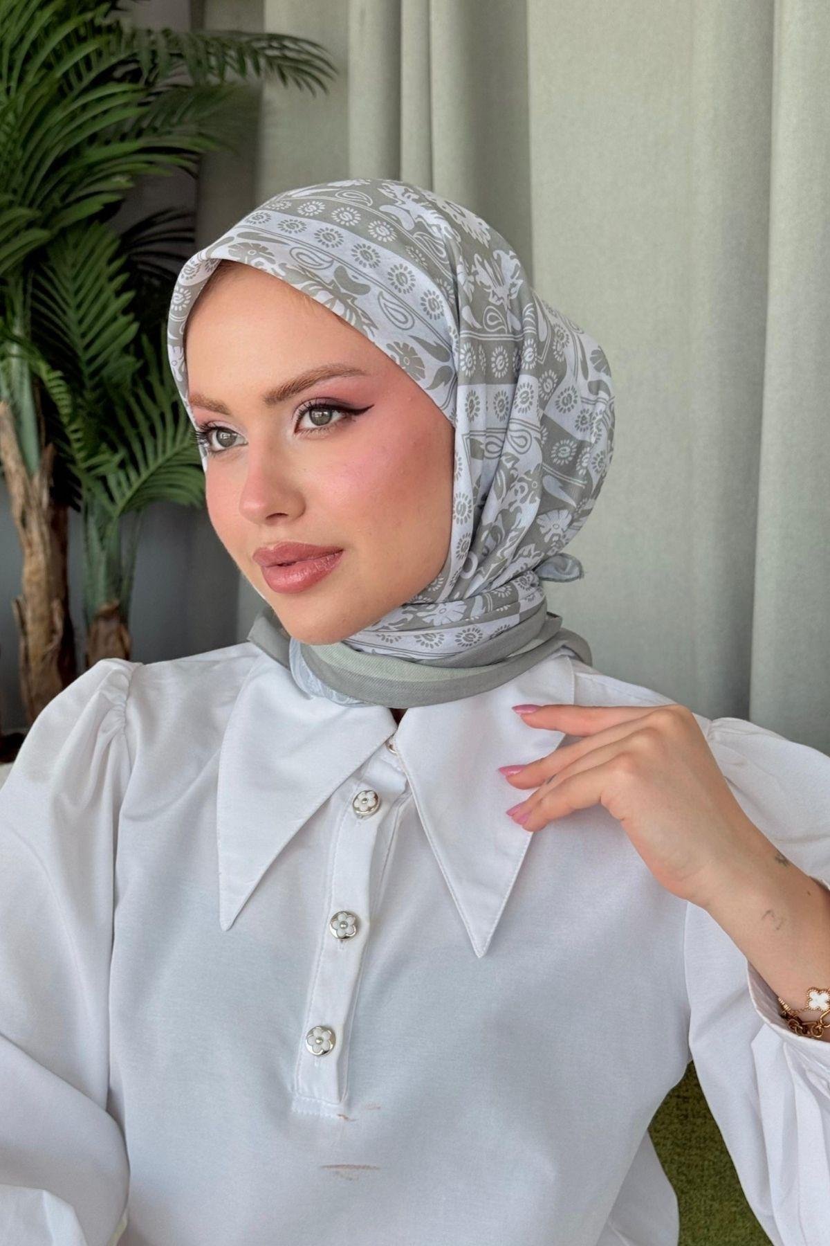 Nisa Soft Eşarp Gri, Fiyatları Nisa Soft Eşarp Gri- Haza Moda 