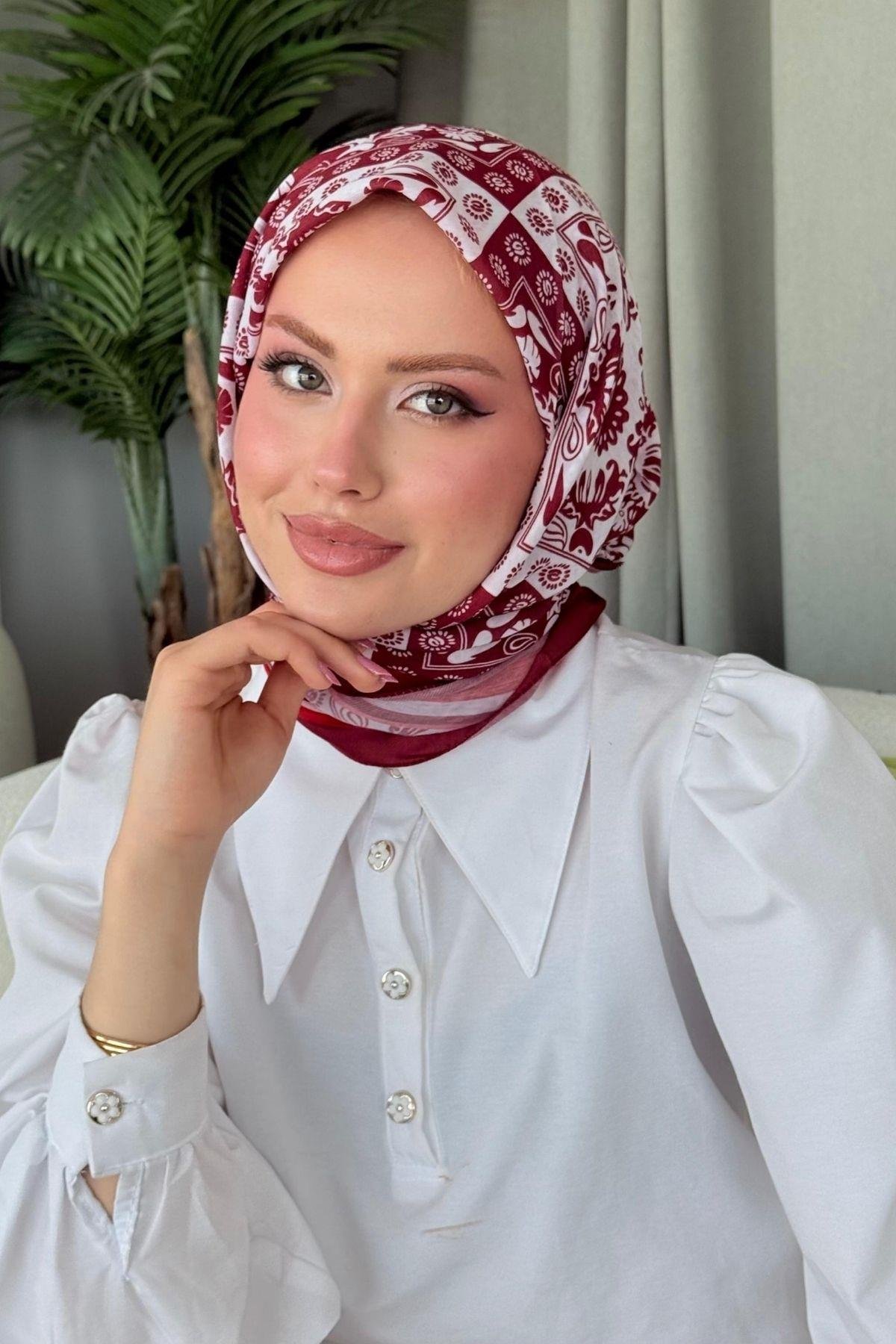 Nisa Soft Eşarp Kırmızı, Fiyatları Nisa Soft Eşarp Kırmızı- Haza Moda 