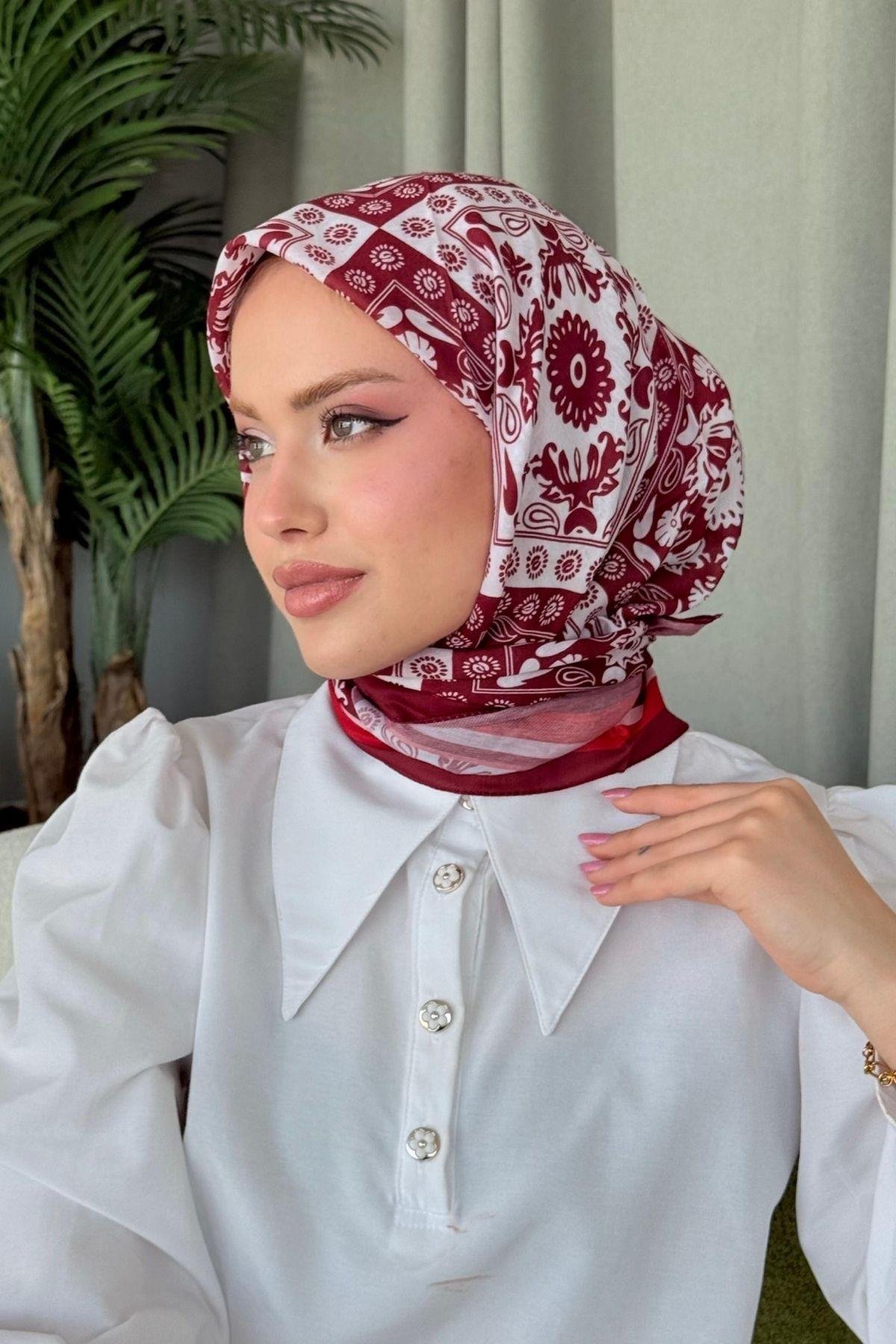 Nisa Soft Eşarp Kırmızı, Fiyatları Nisa Soft Eşarp Kırmızı- Haza Moda 