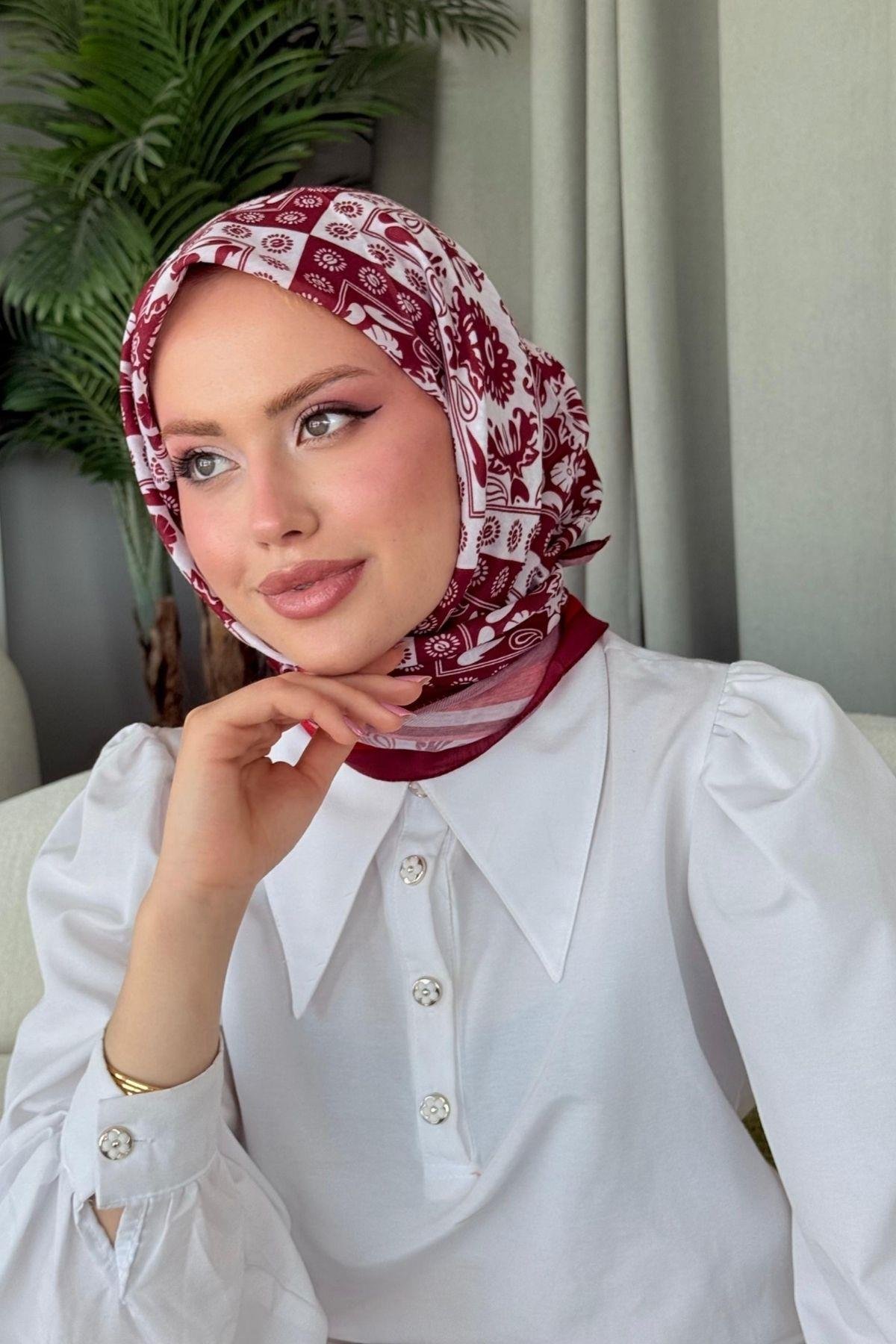 Nisa Soft Eşarp Kırmızı, Fiyatları Nisa Soft Eşarp Kırmızı- Haza Moda 