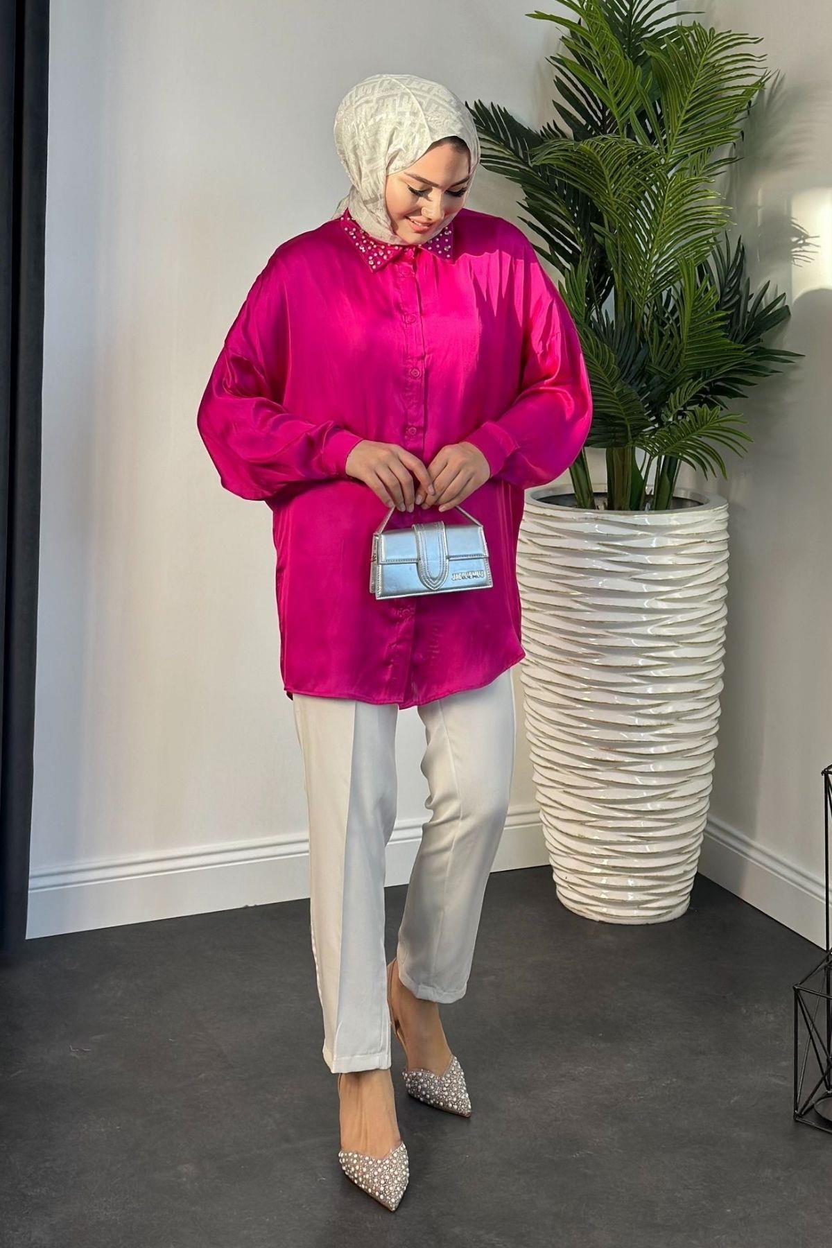 Nisanur Gömlek Fuşya, Fiyatları 