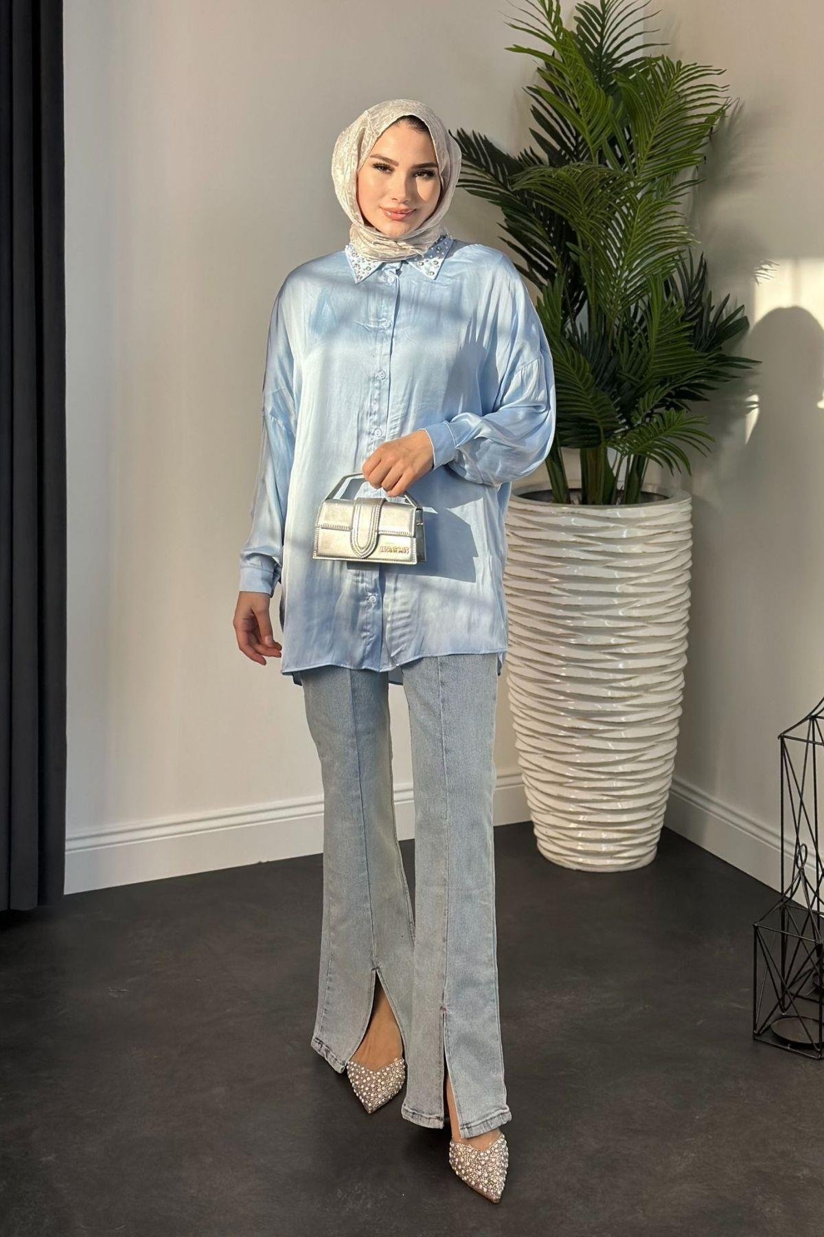 Nisanur Gömlek Mavi, Fiyatları 