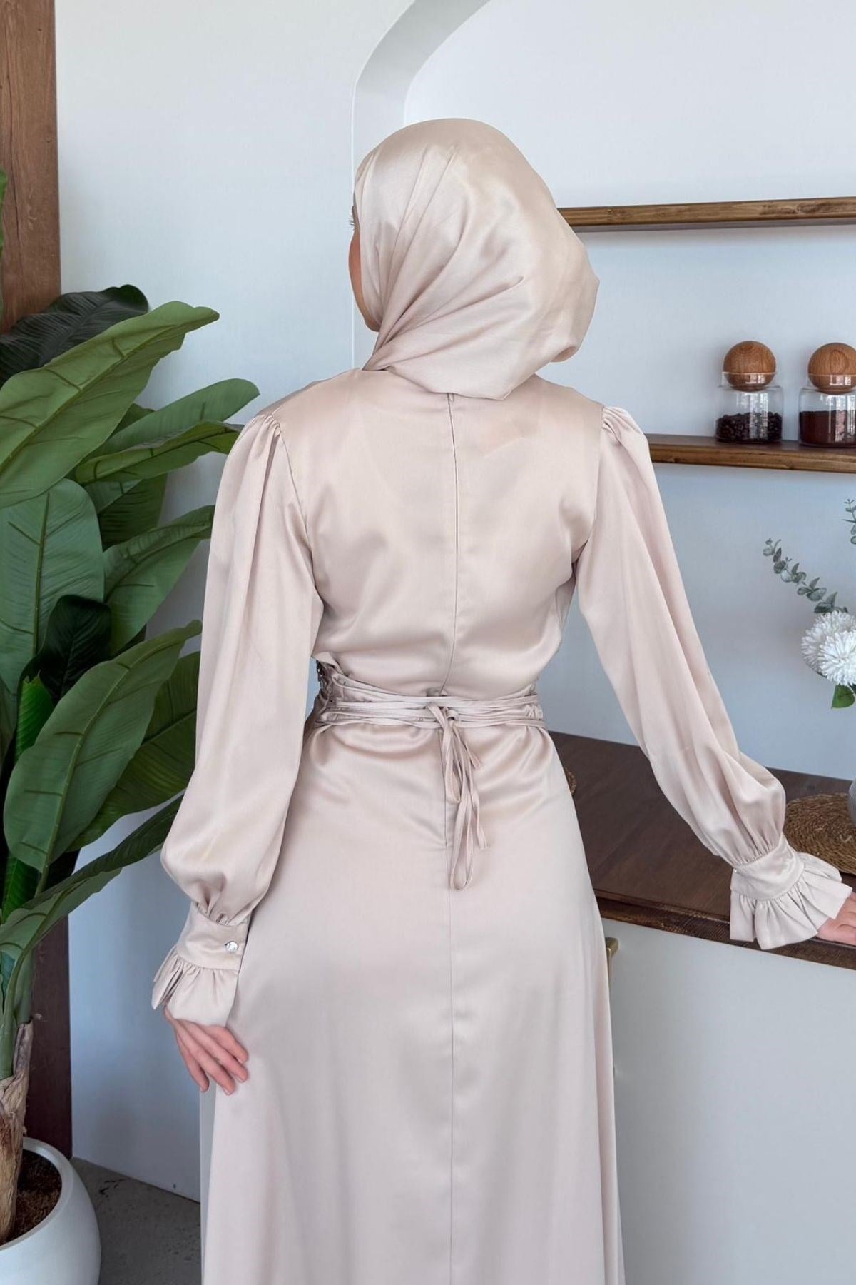 Nota Taşlı Abiye Bej, Fiyatları Nota Taşlı Abiye Bej| Haza Moda