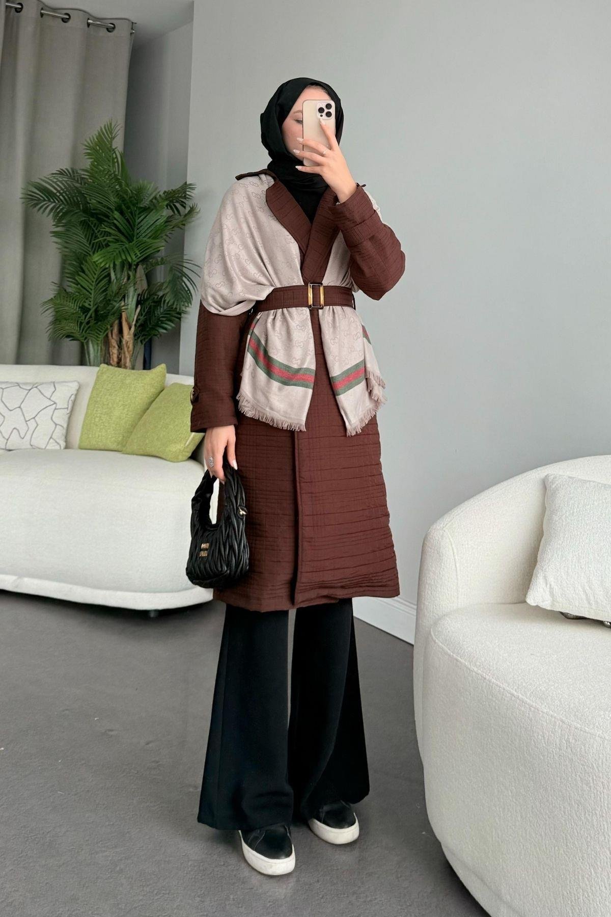 Noure Kapitone Trenç Acıkahve, Fiyatları 