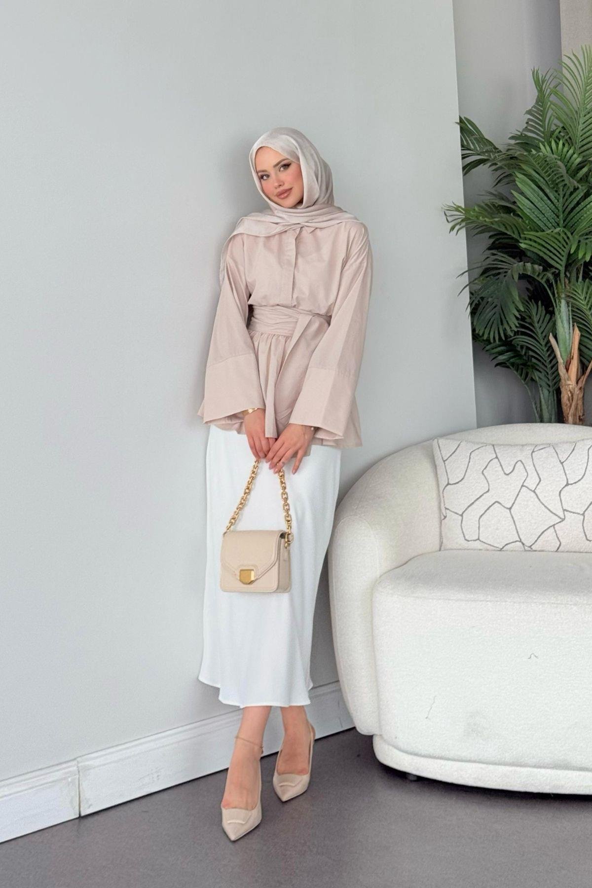 Olden Bağlamlı Gömlek Pembe, Fiyatları Olden Bağlamlı Gömlek Pembe - Haza Moda 